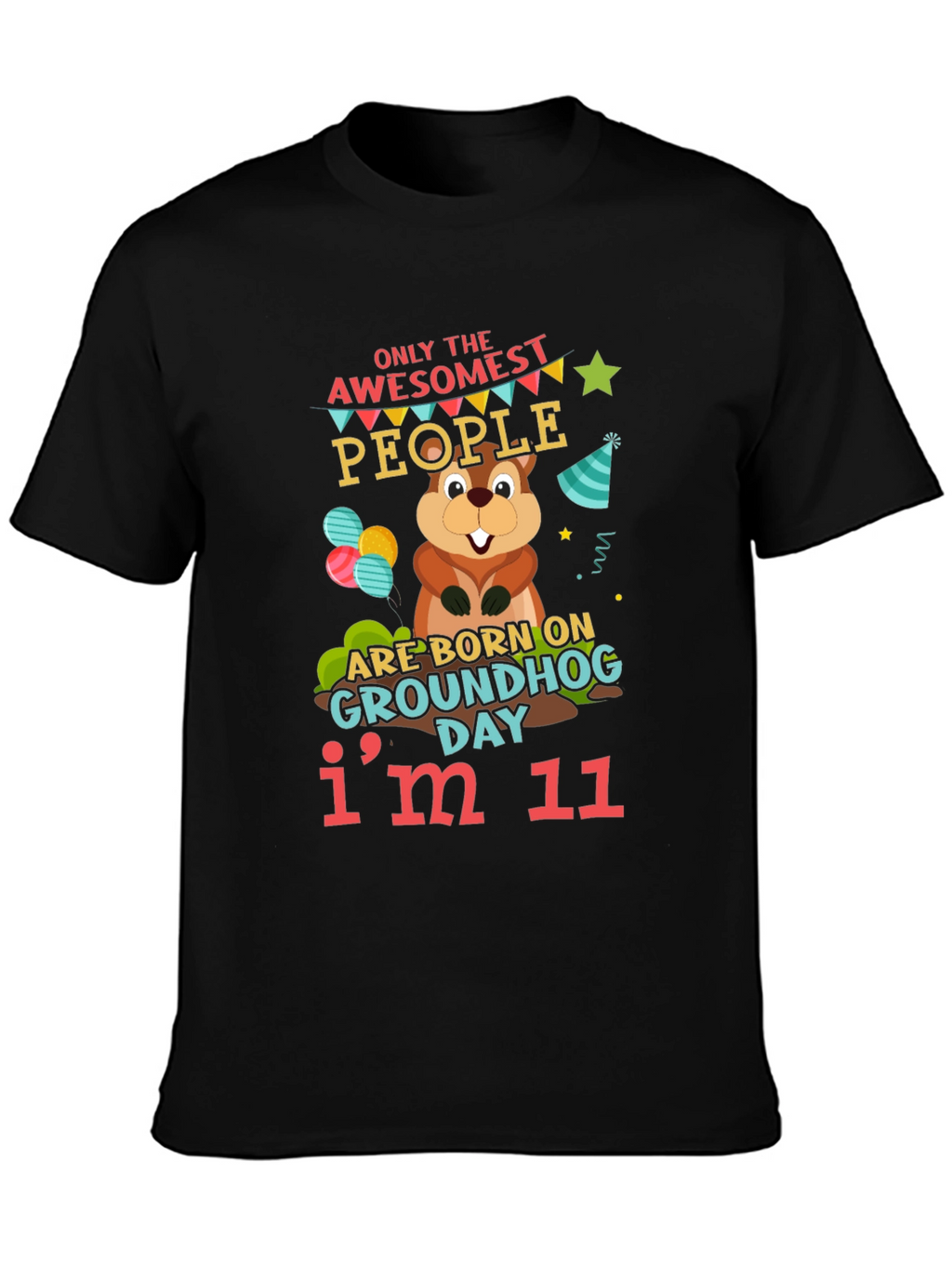 Awesome Groundhog Day 11th Birthday T-Shirt