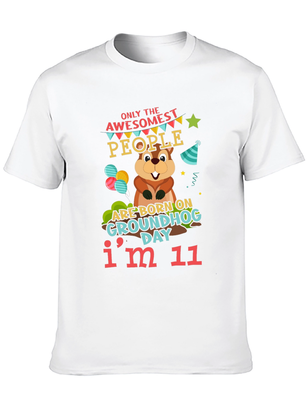 Awesome Groundhog Day 11th Birthday T-Shirt
