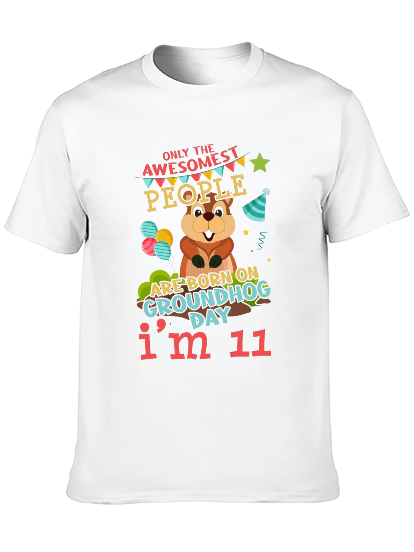 Awesome Groundhog Day 11th Birthday T-Shirt