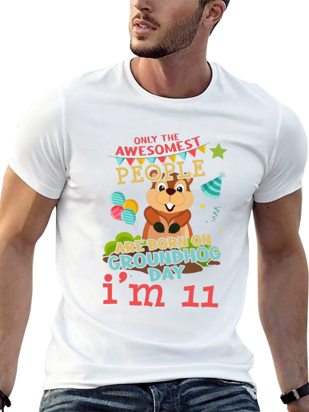 Awesome Groundhog Day 11th Birthday T-Shirt