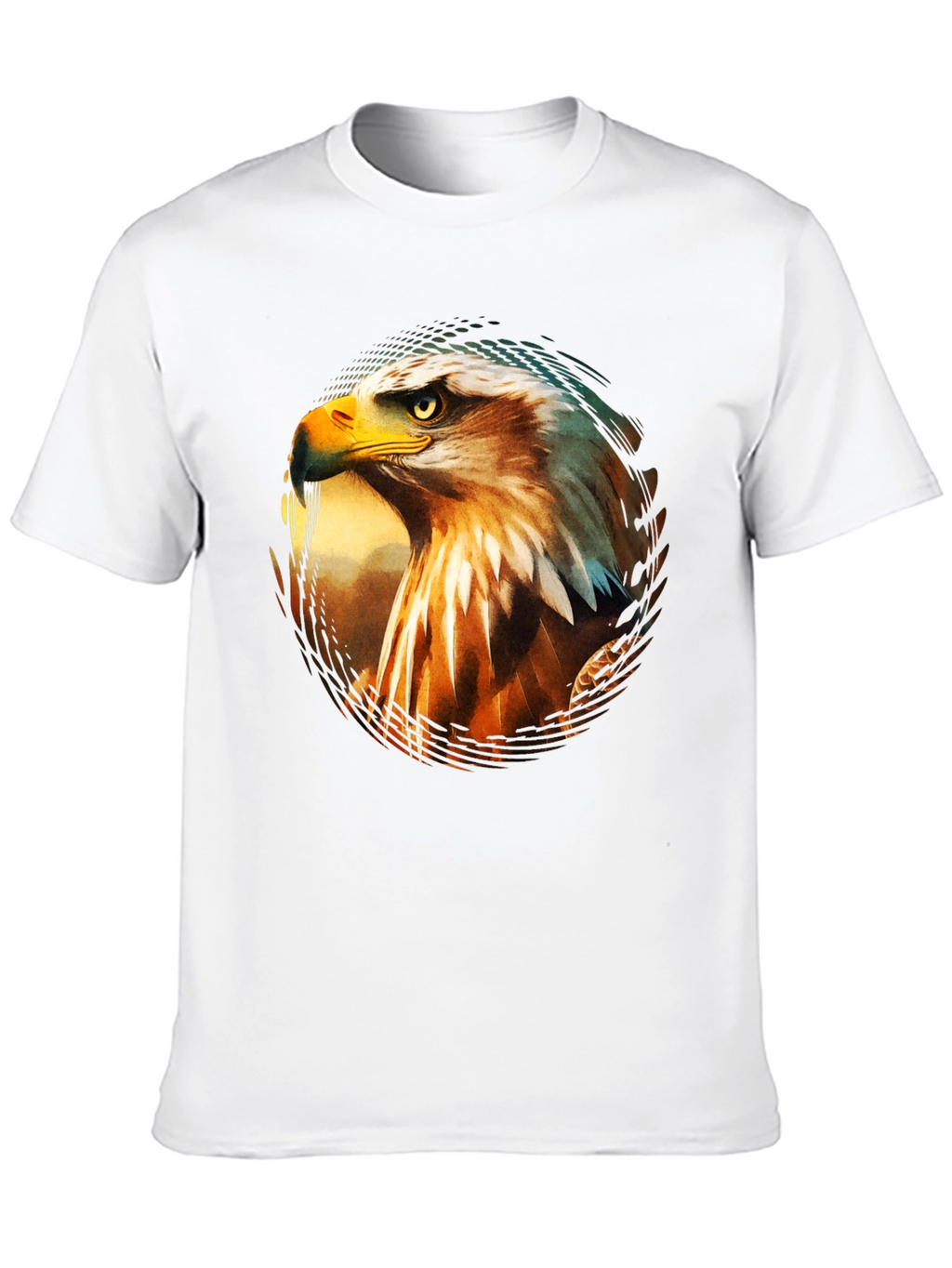 Bold Eagle Graphic Print Black T-Shirt