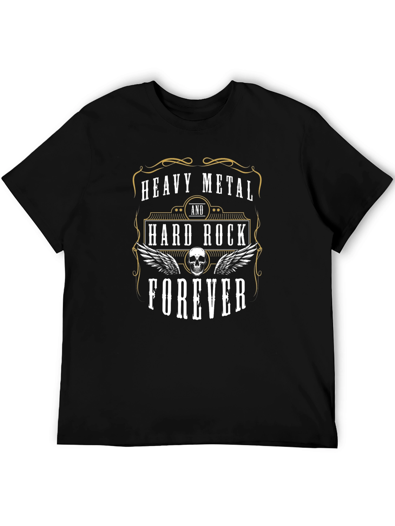 Heavy Metal Hard Rock Forever Black T-Shirt
