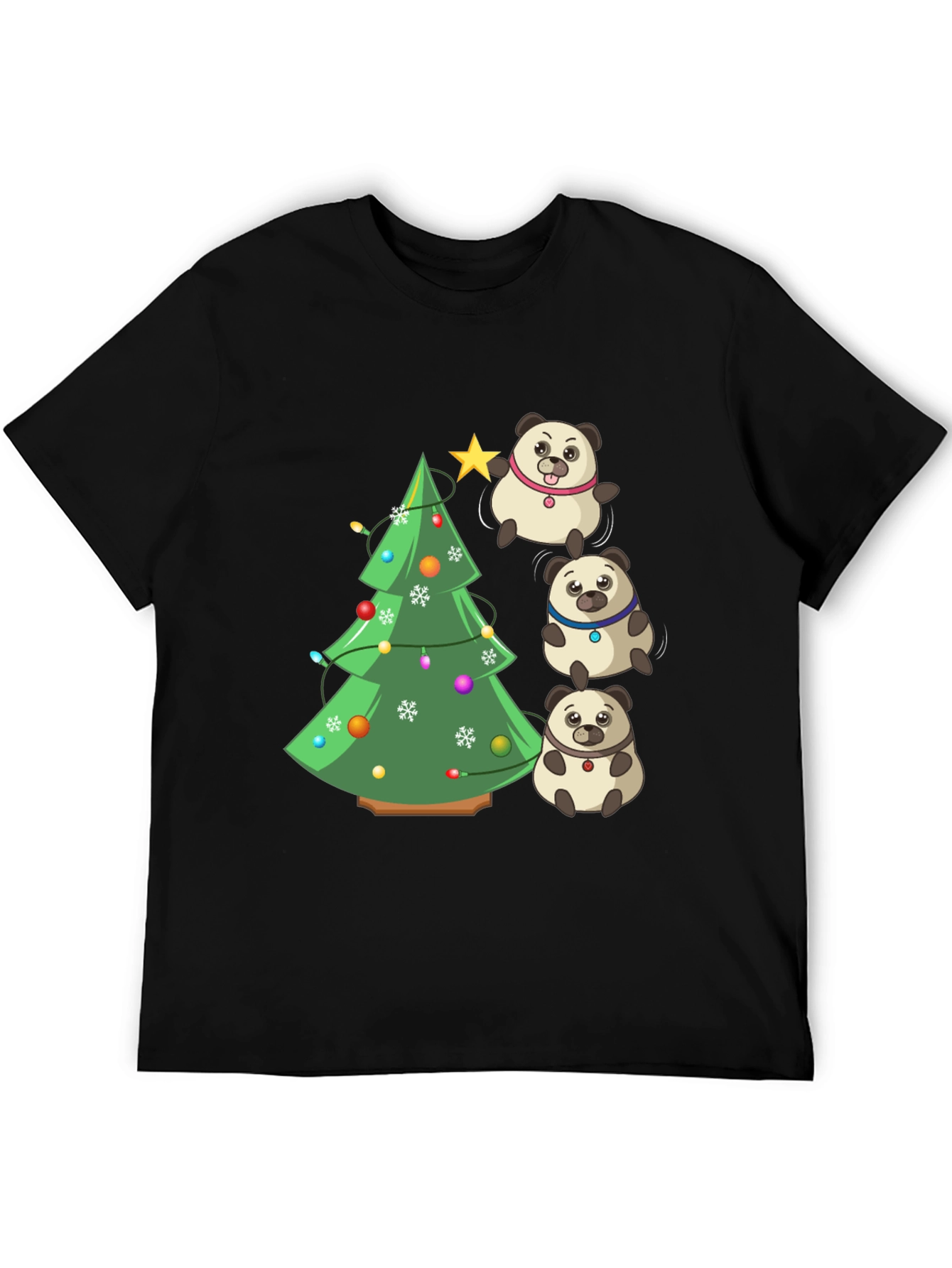 Christmas Pug Panda T-Shirt