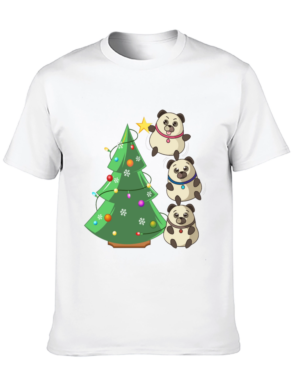Christmas Pug Panda T-Shirt