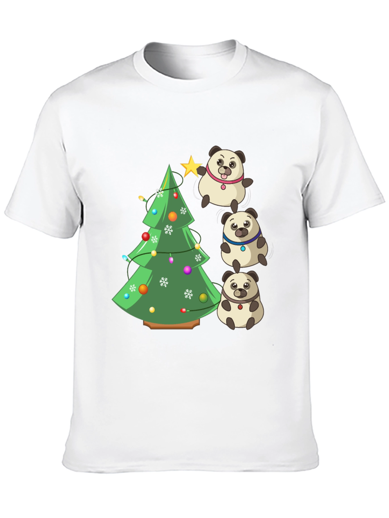 Christmas Pug Panda T-Shirt