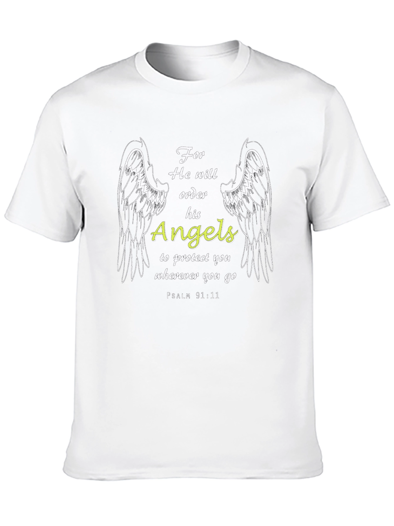 Angel Protection T-Shirt - Psalm 91:11