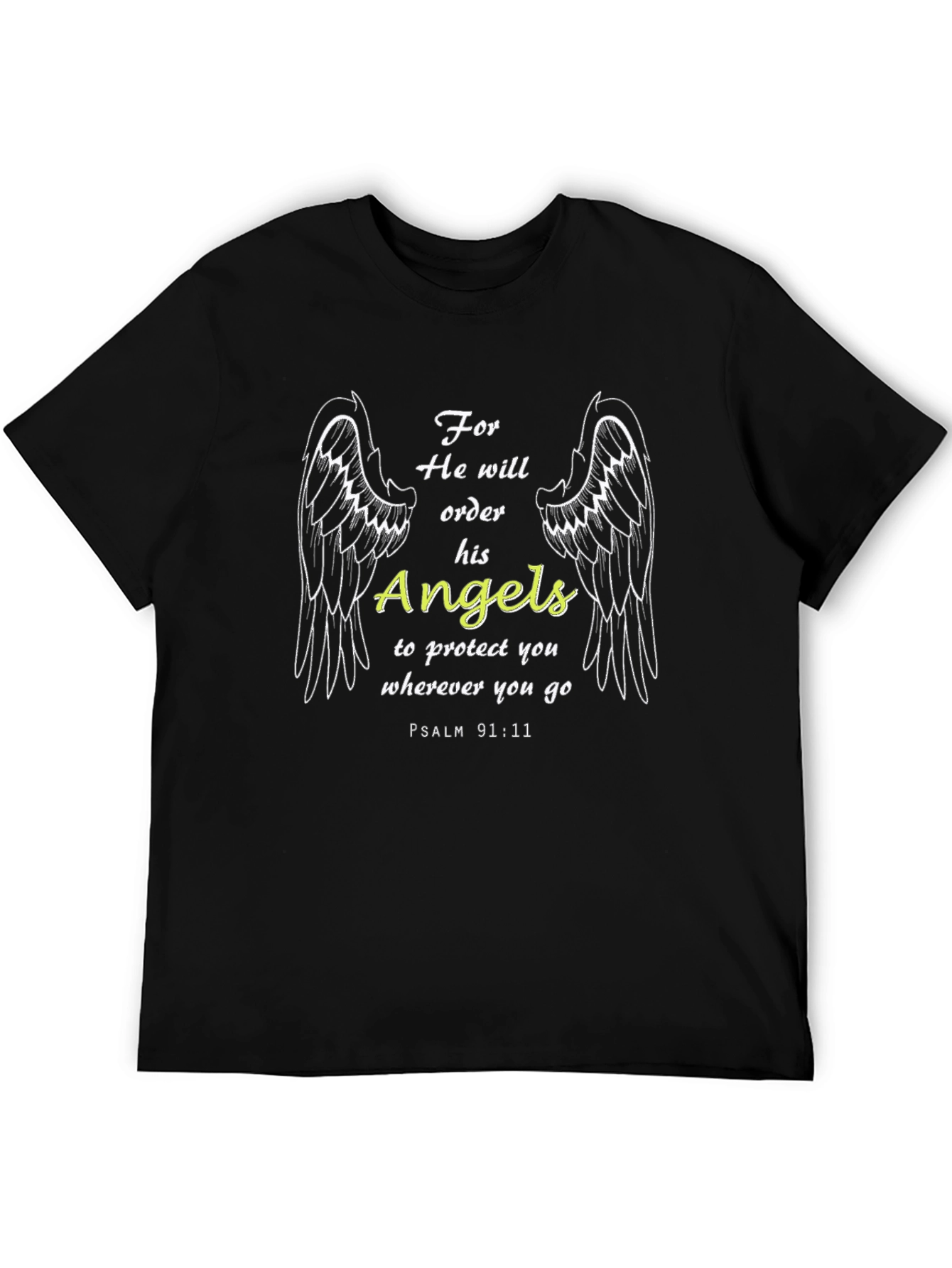 Angel Protection T-Shirt - Psalm 91:11