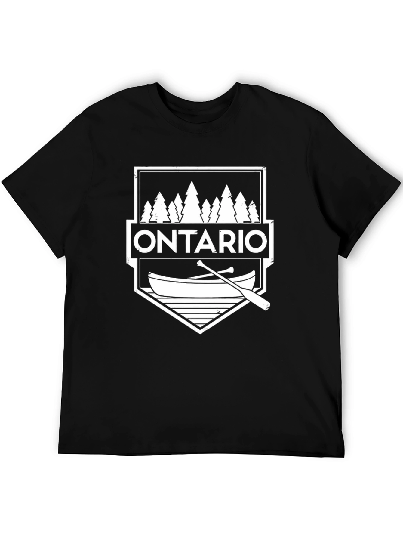 Ontario Canoe Graphic T-Shirt - Black