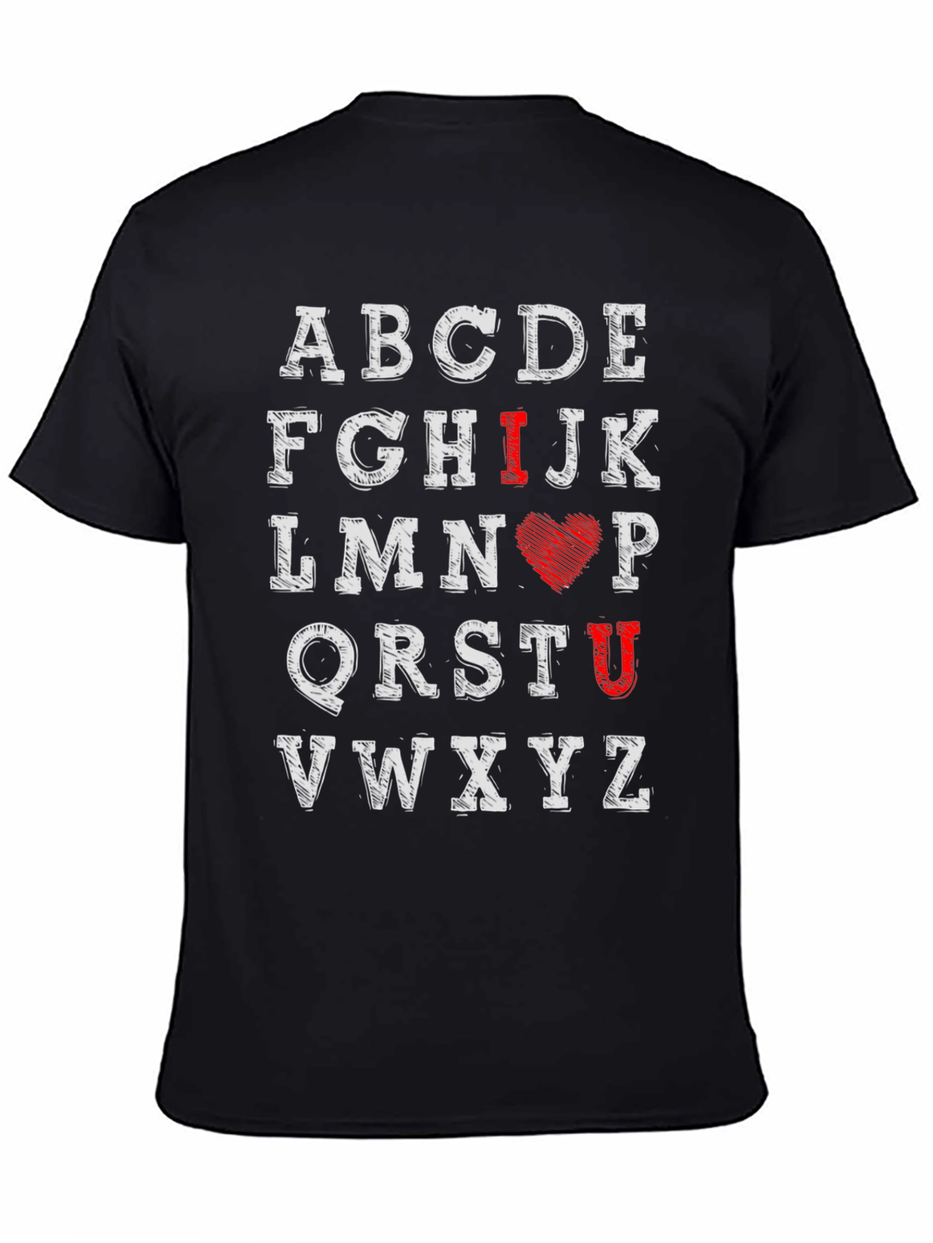 I Love You Alphabet Graphic Tee
