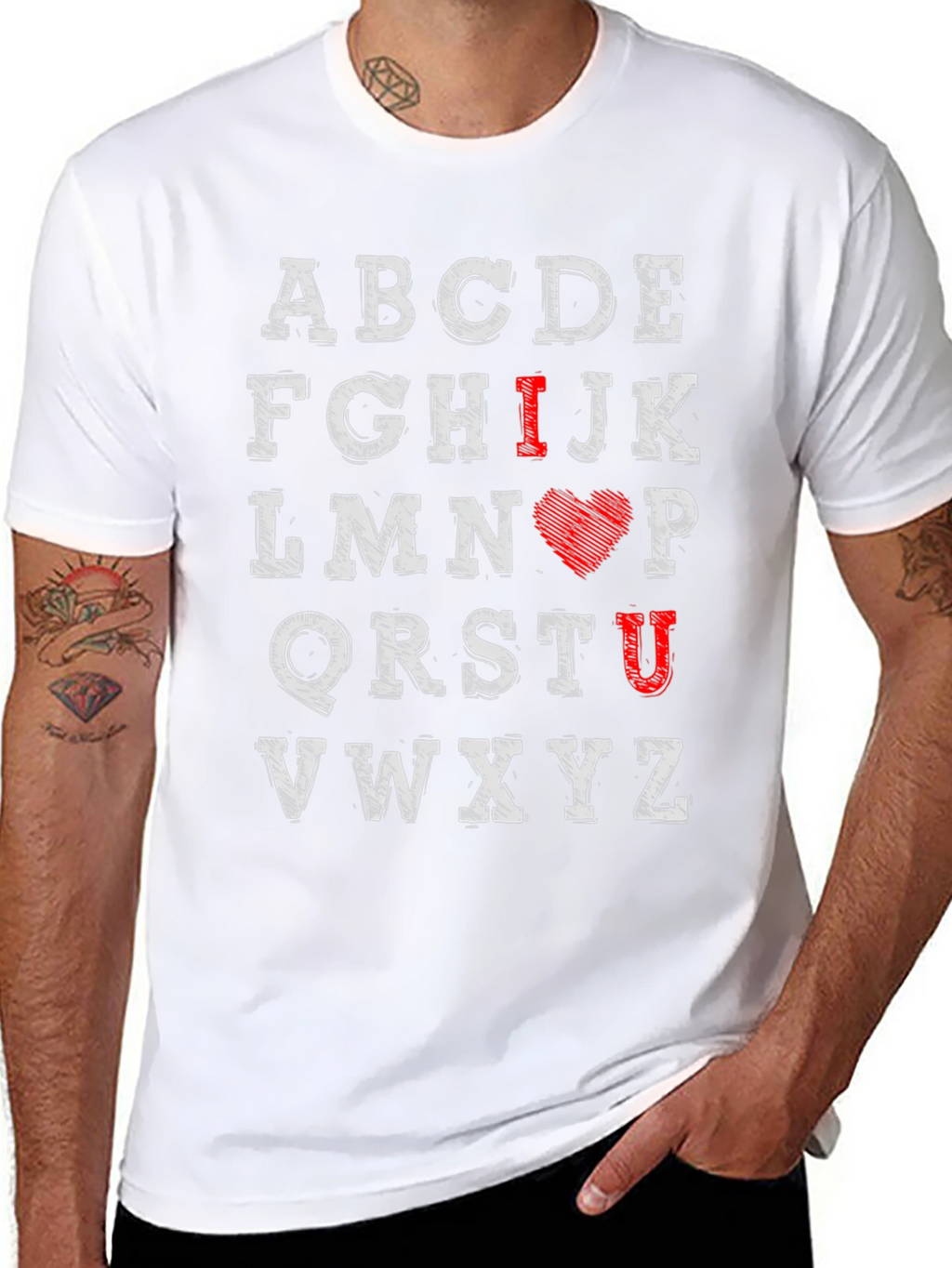 I Love You Alphabet Graphic Tee
