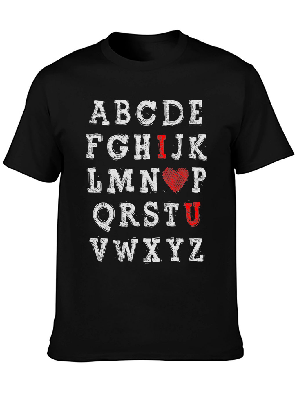 I Love You Alphabet Graphic Tee