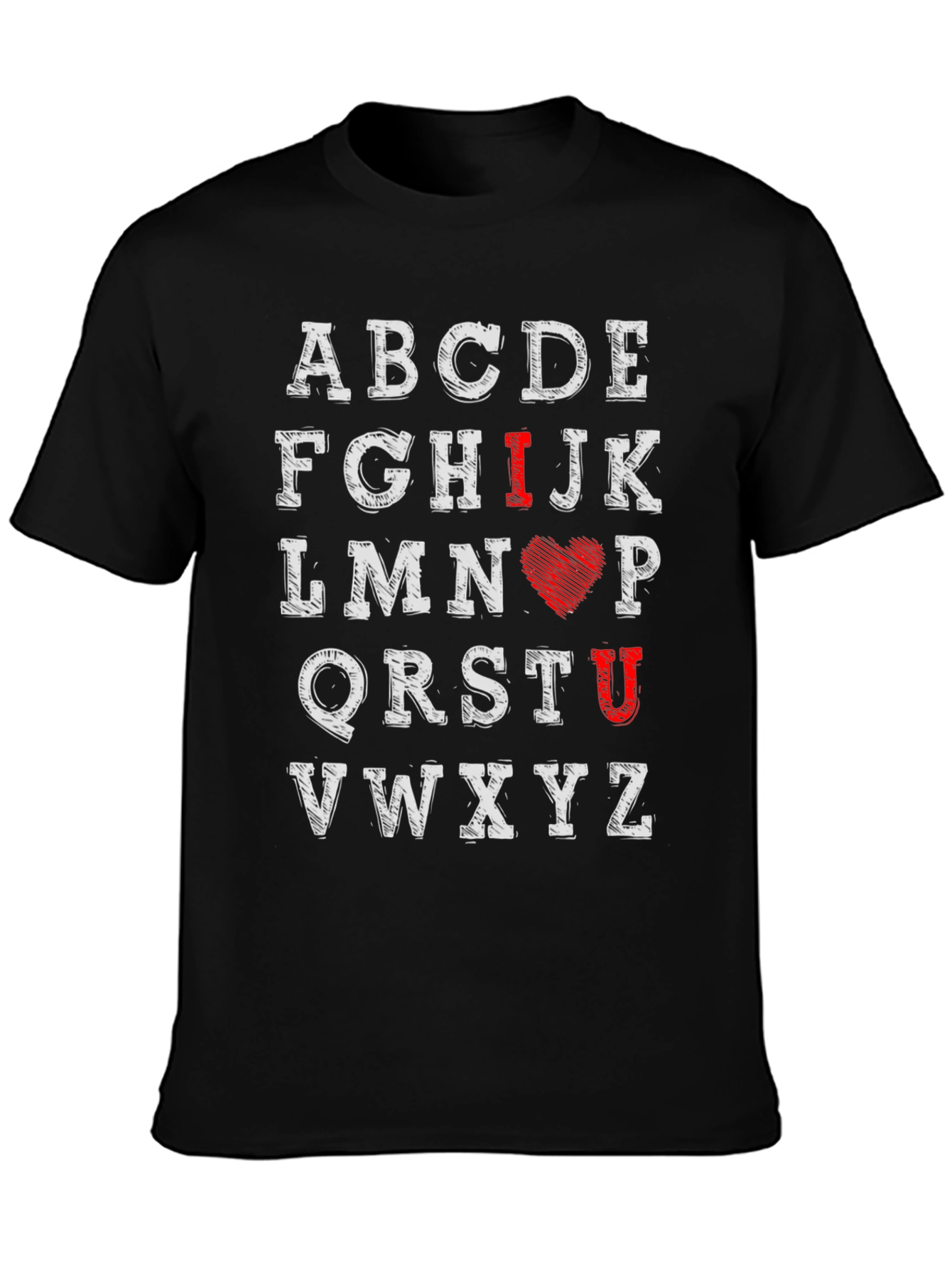 I Love You Alphabet Graphic Tee
