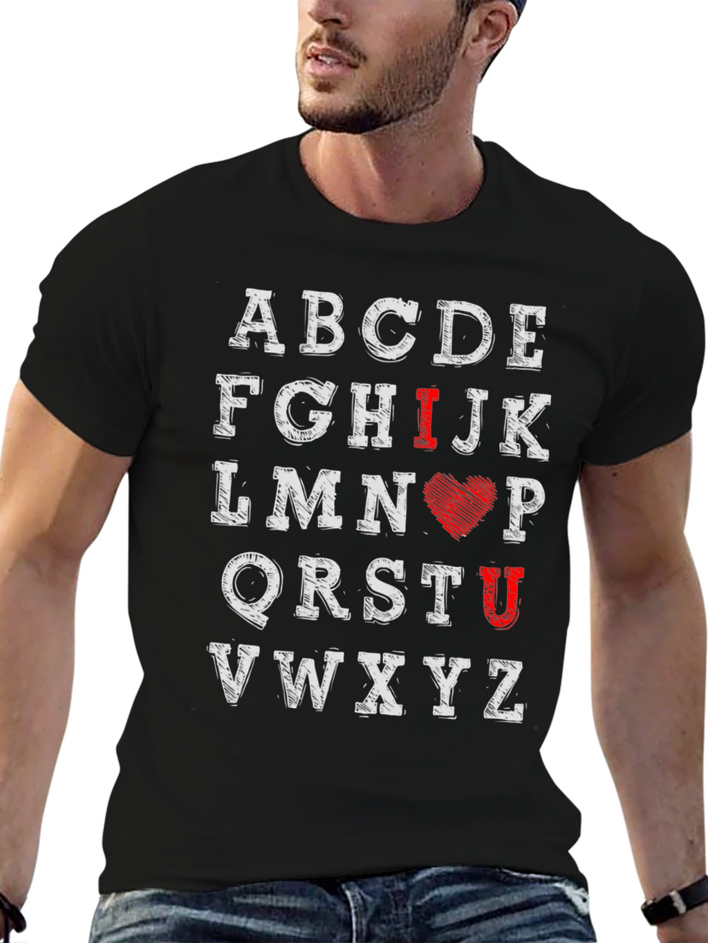 I Love You Alphabet Graphic Tee
