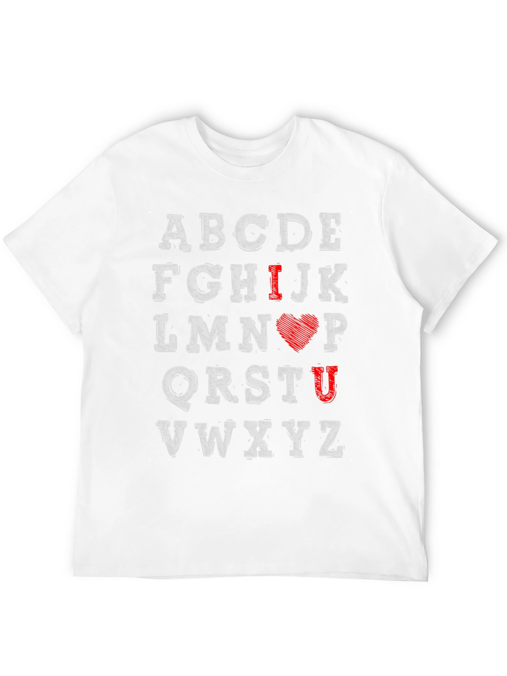 I Love You Alphabet Graphic Tee