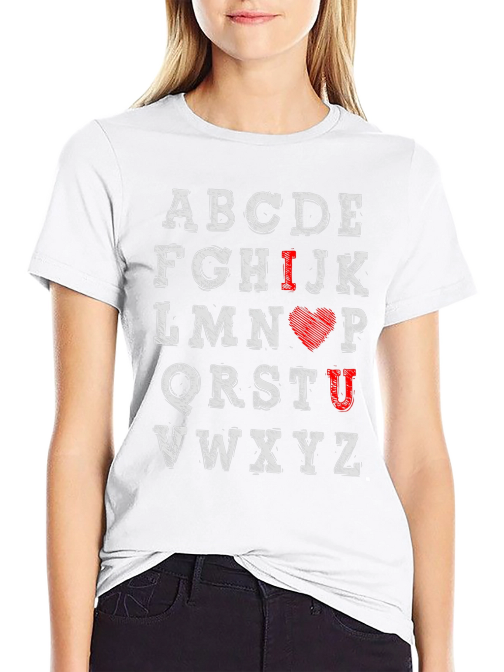 I Love You Alphabet Graphic Tee