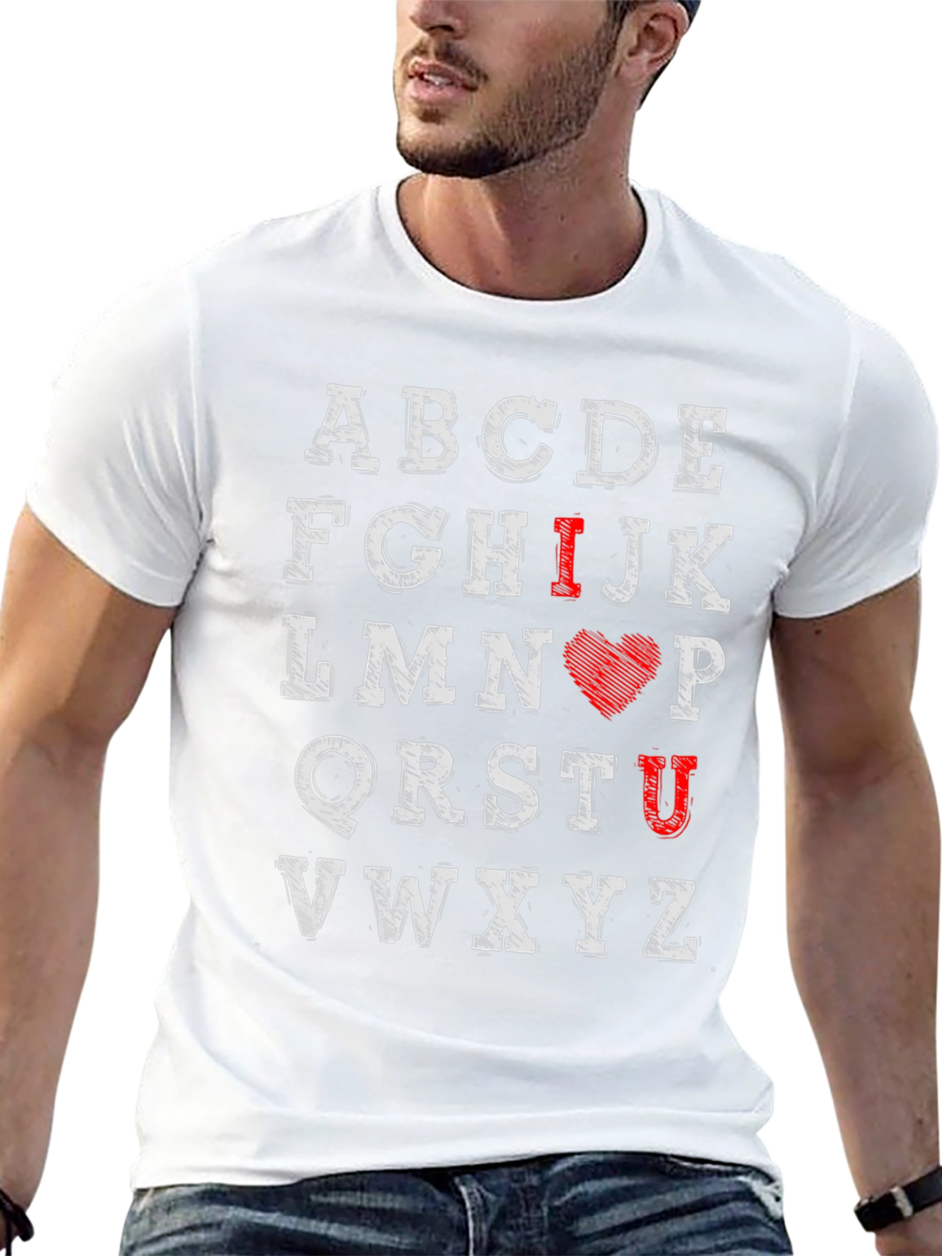 I Love You Alphabet Graphic Tee