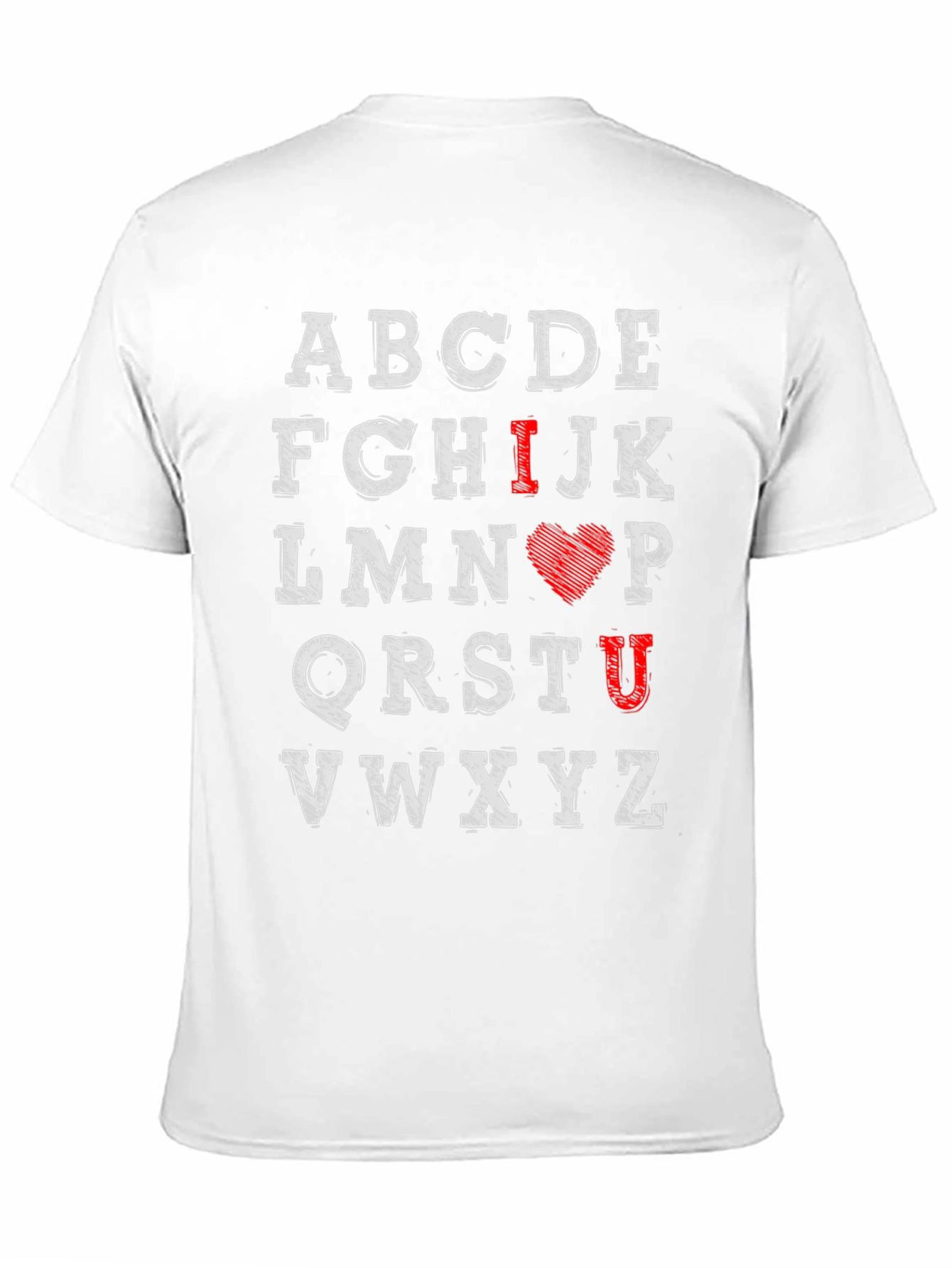 I Love You Alphabet Graphic Tee