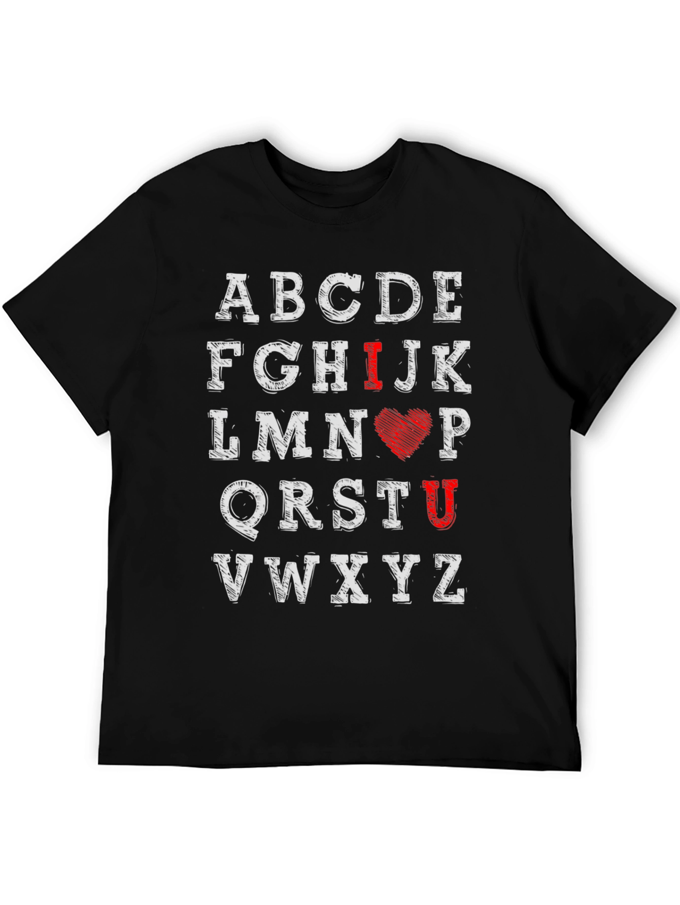 I Love You Alphabet Graphic Tee