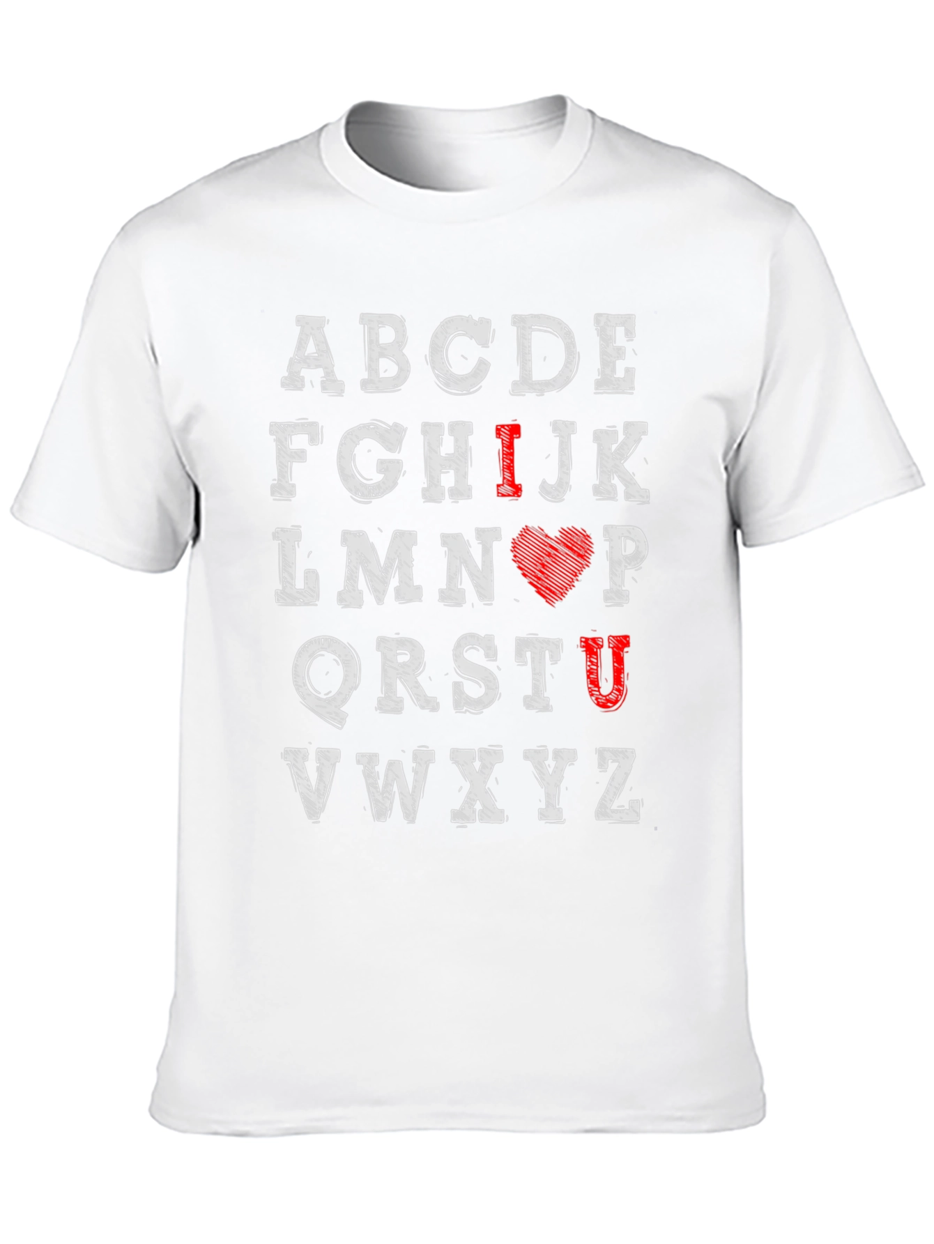 I Love You Alphabet Graphic Tee