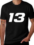 Lucky Number 13 Black T-Shirt