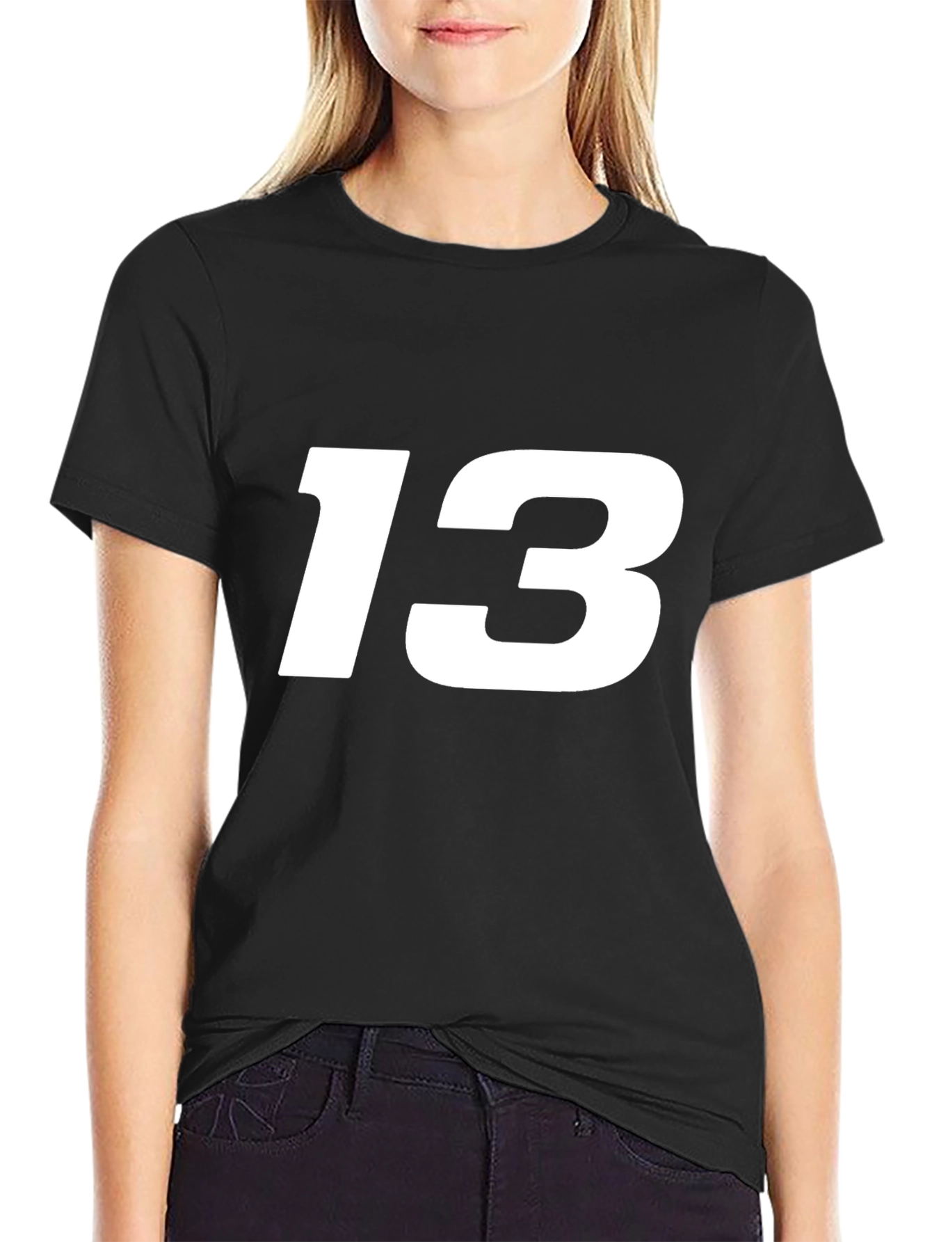 Lucky Number 13 Black T-Shirt