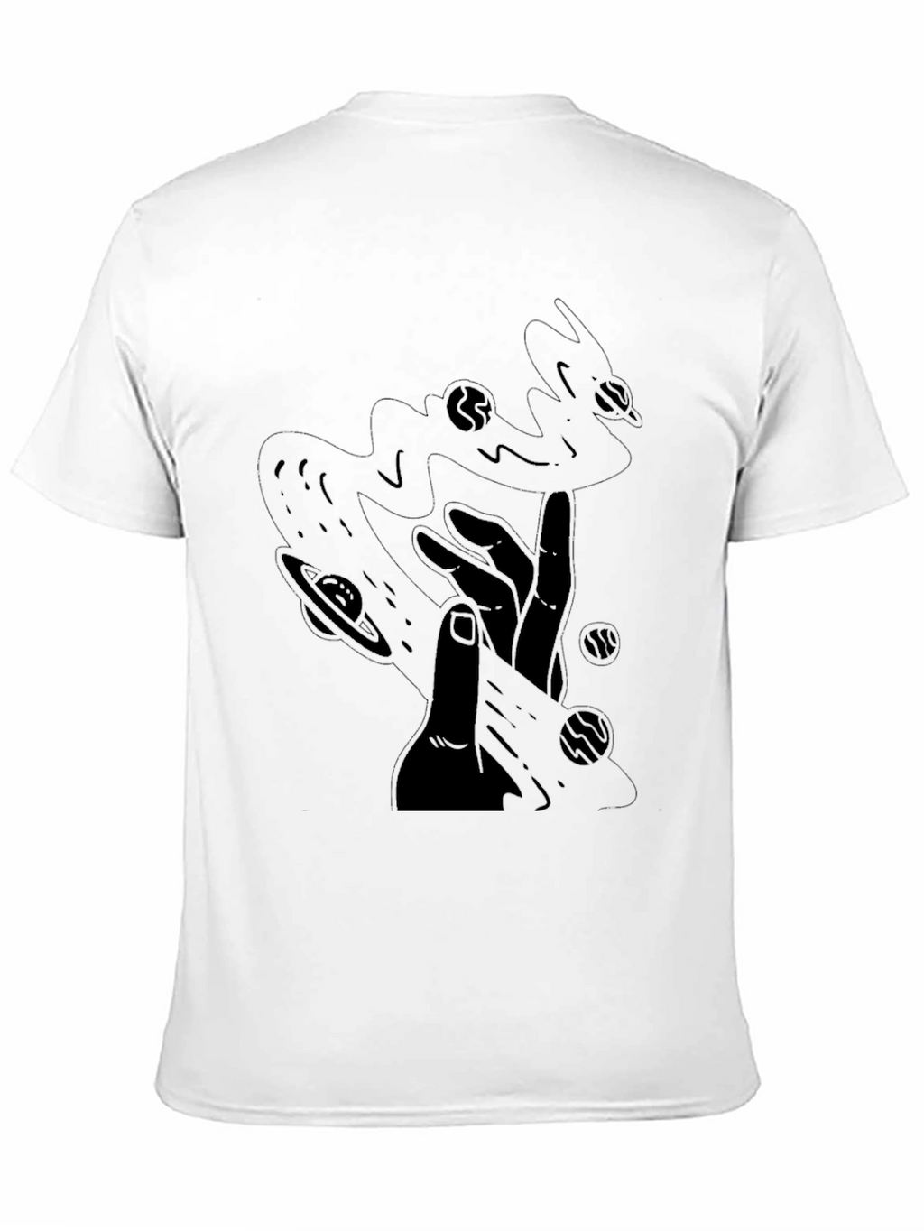 Cosmic Touch Black T-Shirt