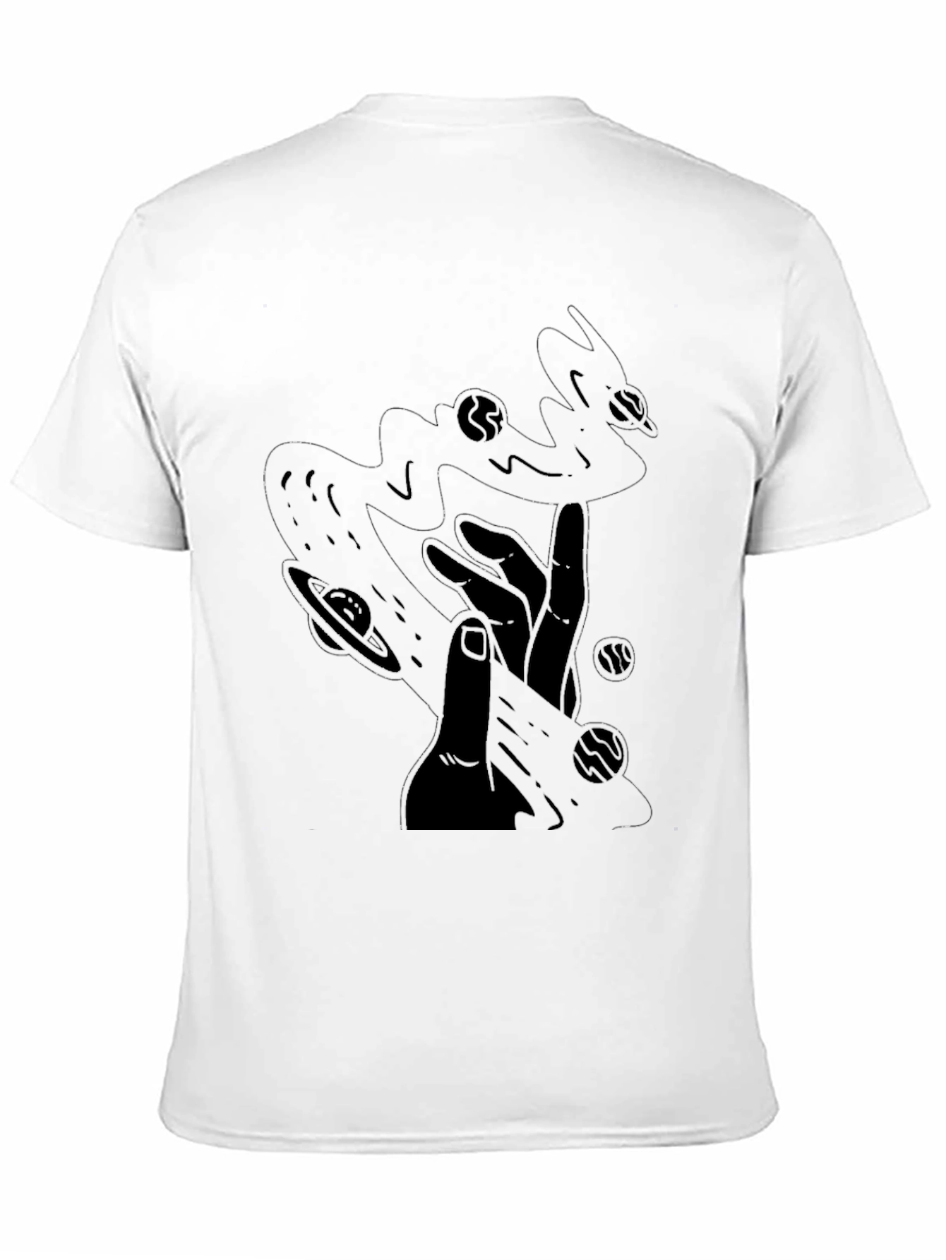 Cosmic Touch Black T-Shirt