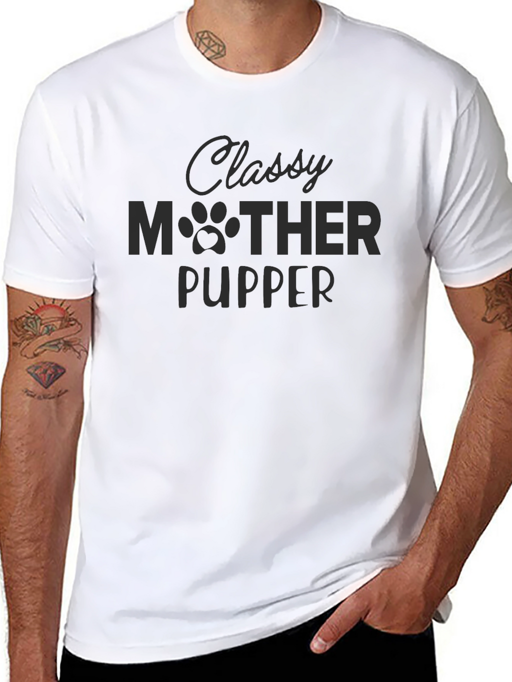 Classy Mother Pupper Graphic T-Shirt