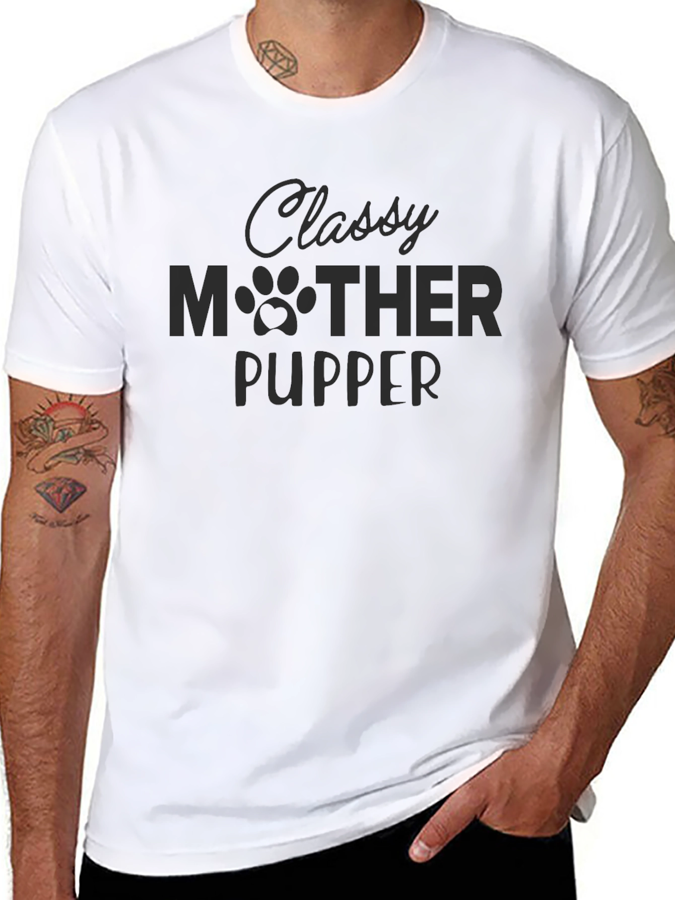Classy Mother Pupper Graphic T-Shirt