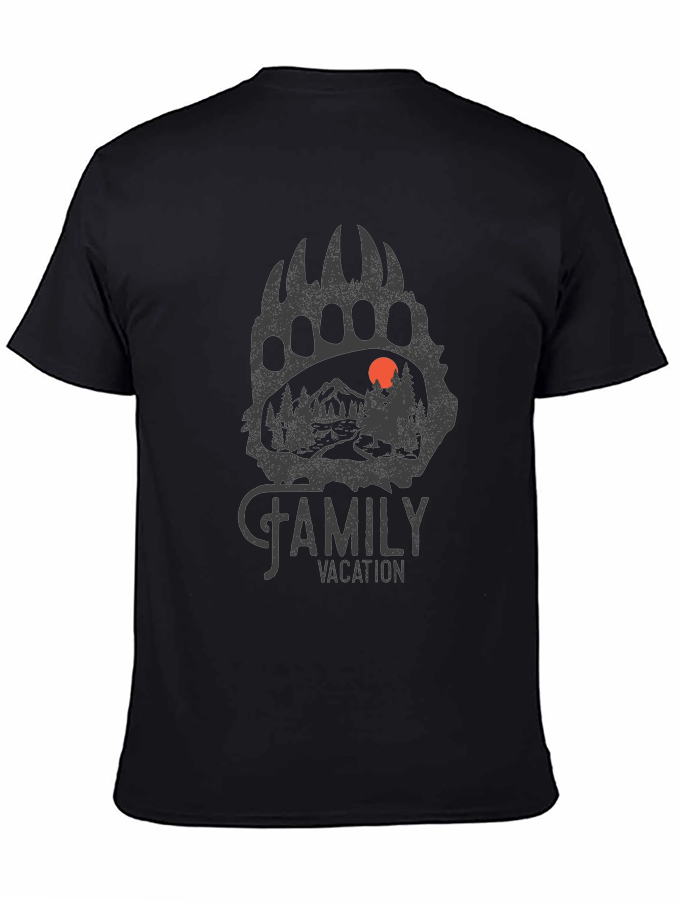 Family Vacation Bear Paw Graphic Tee