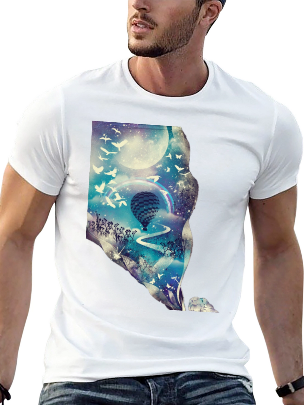 Dreamscape Balloon Graphic T-Shirt
