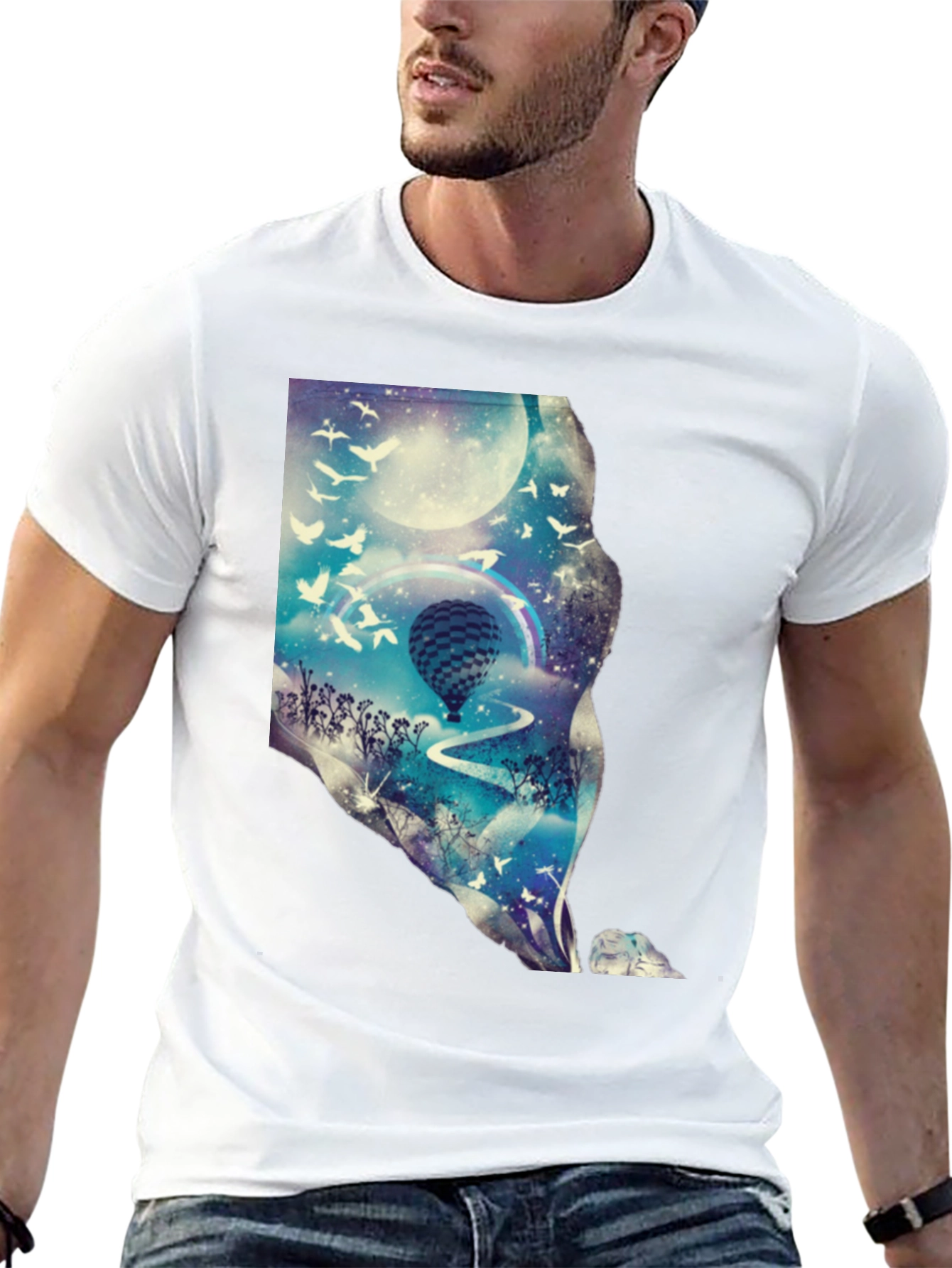 Dreamscape Balloon Graphic T-Shirt