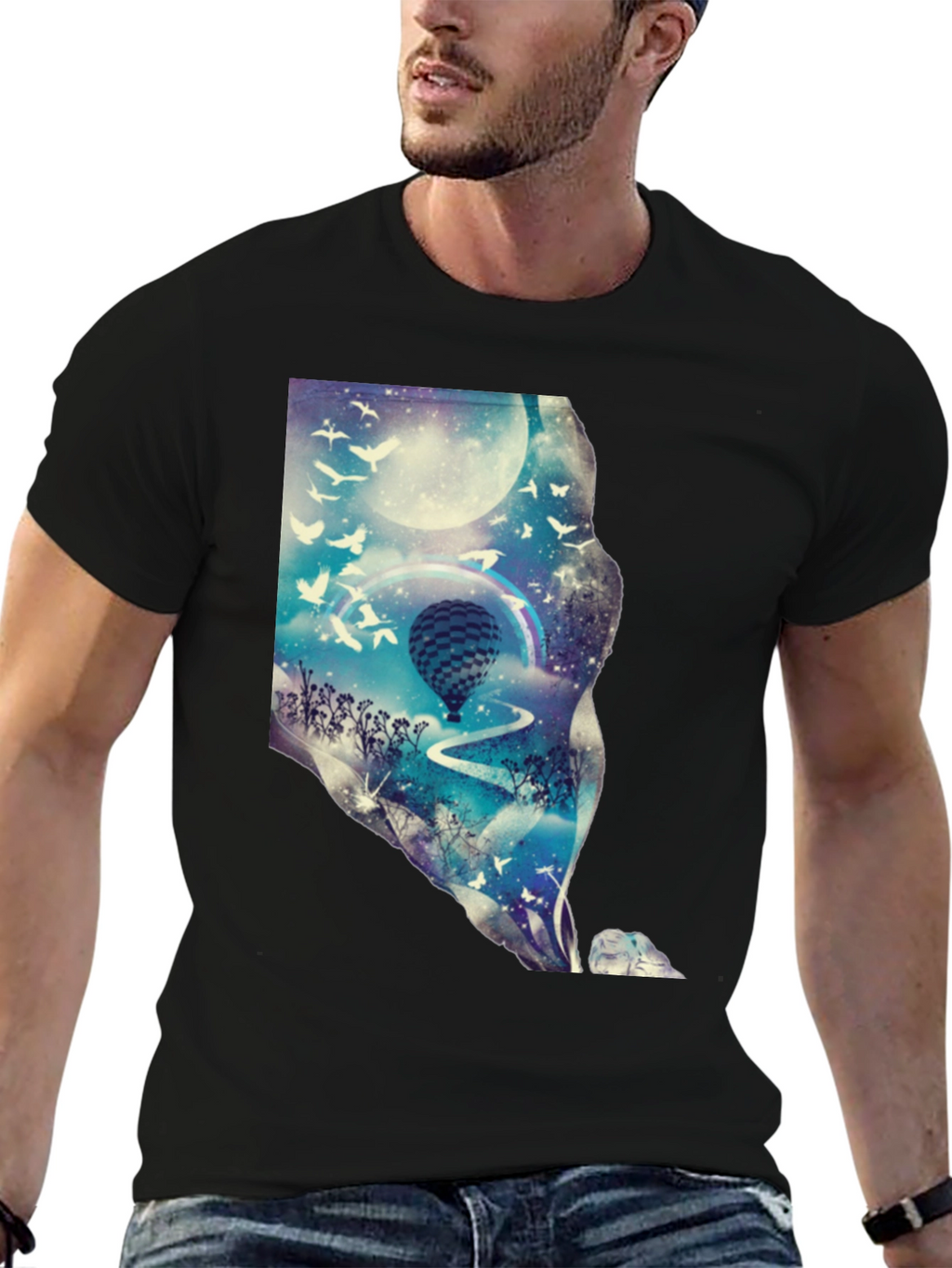 Dreamscape Balloon Graphic T-Shirt