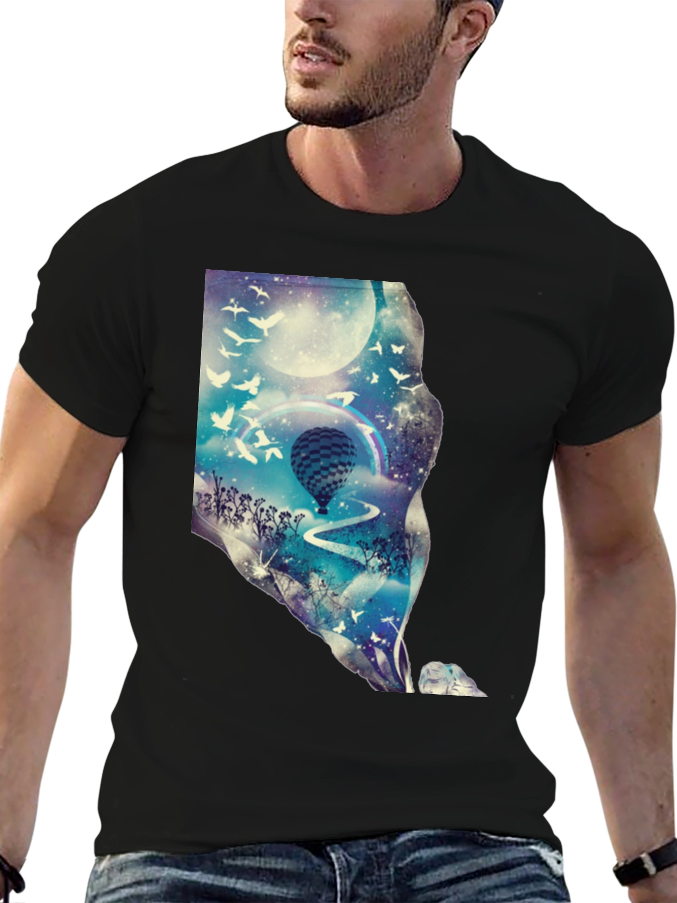 Dreamscape Balloon Graphic T-Shirt
