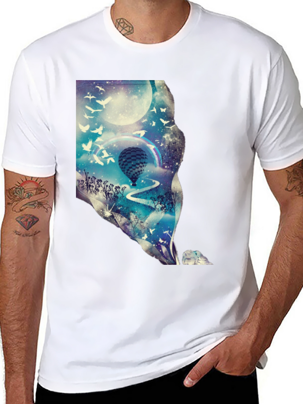 Dreamscape Balloon Graphic T-Shirt