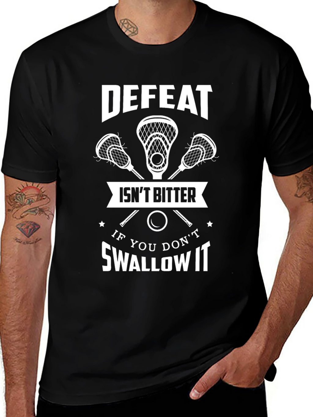 Defeat Isnt Bitter T-Shirt - Lacrosse Tee