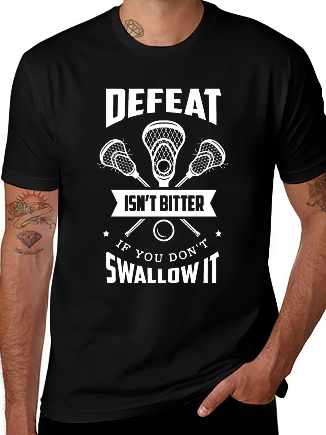 Defeat Isnt Bitter T-Shirt - Lacrosse Tee