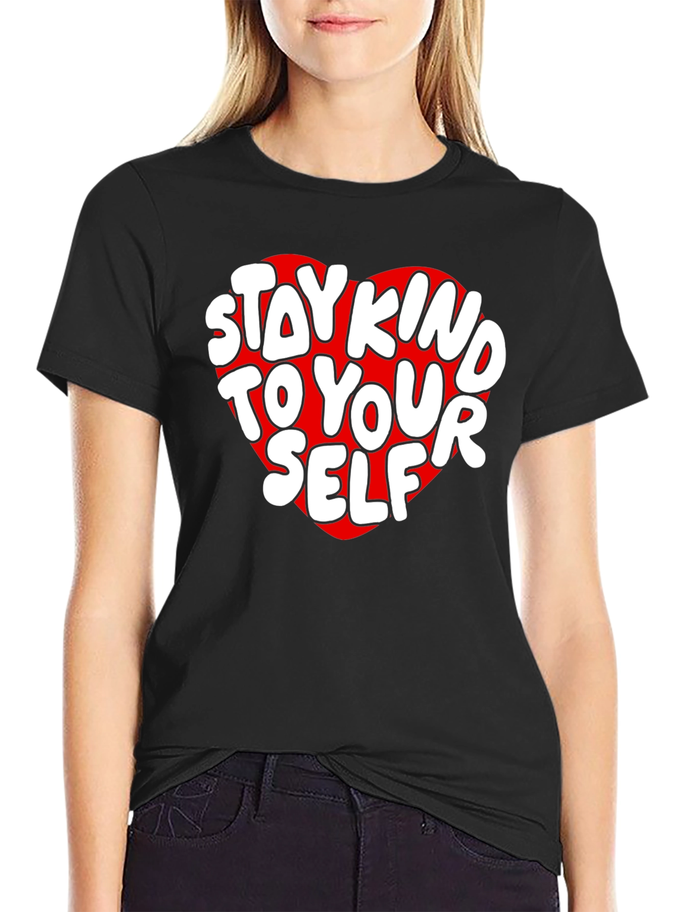 Stay Kind to Yourself Graphic Tee - Black