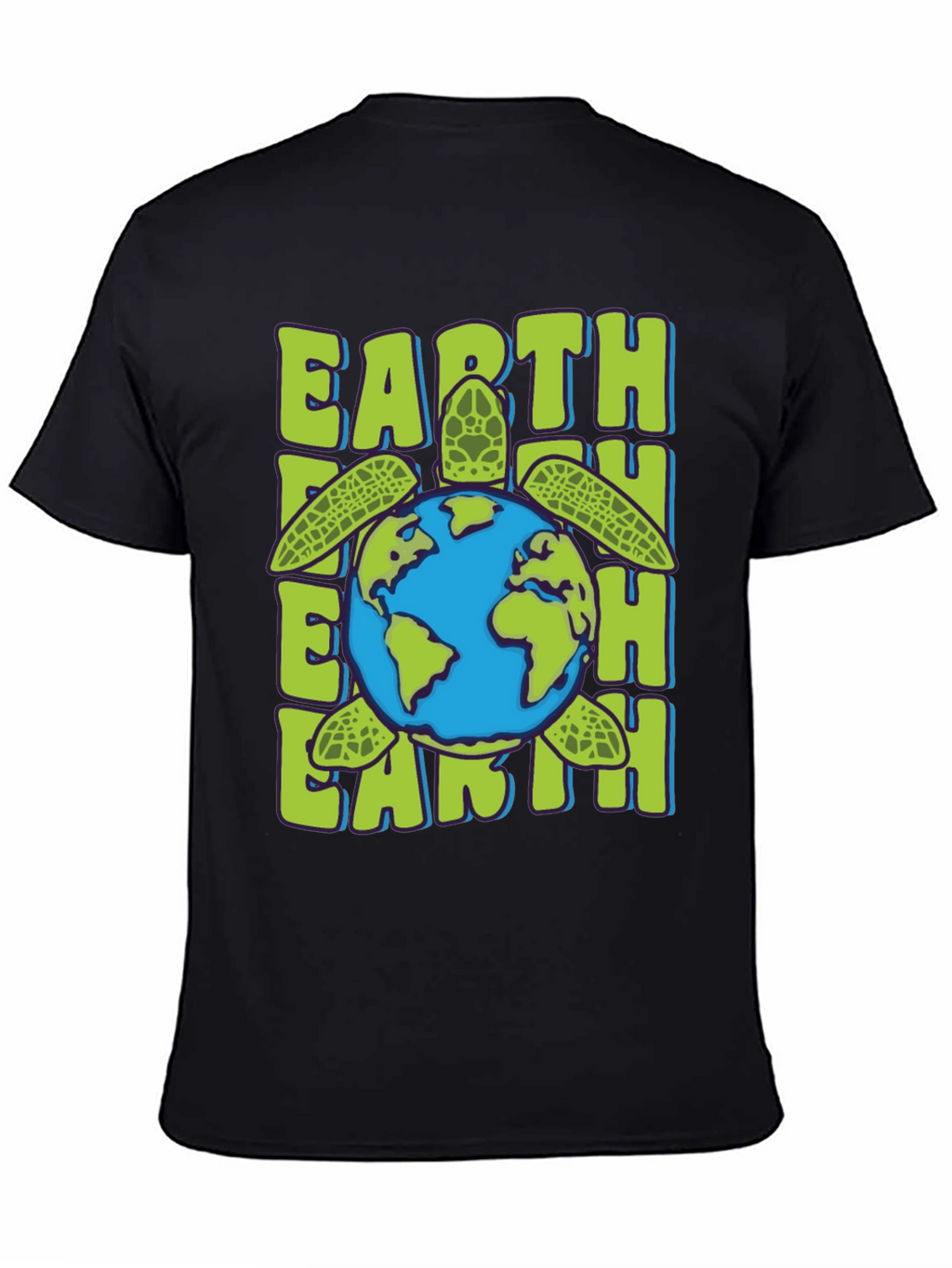 Earth Turtle Graphic Tee - Save the Planet
