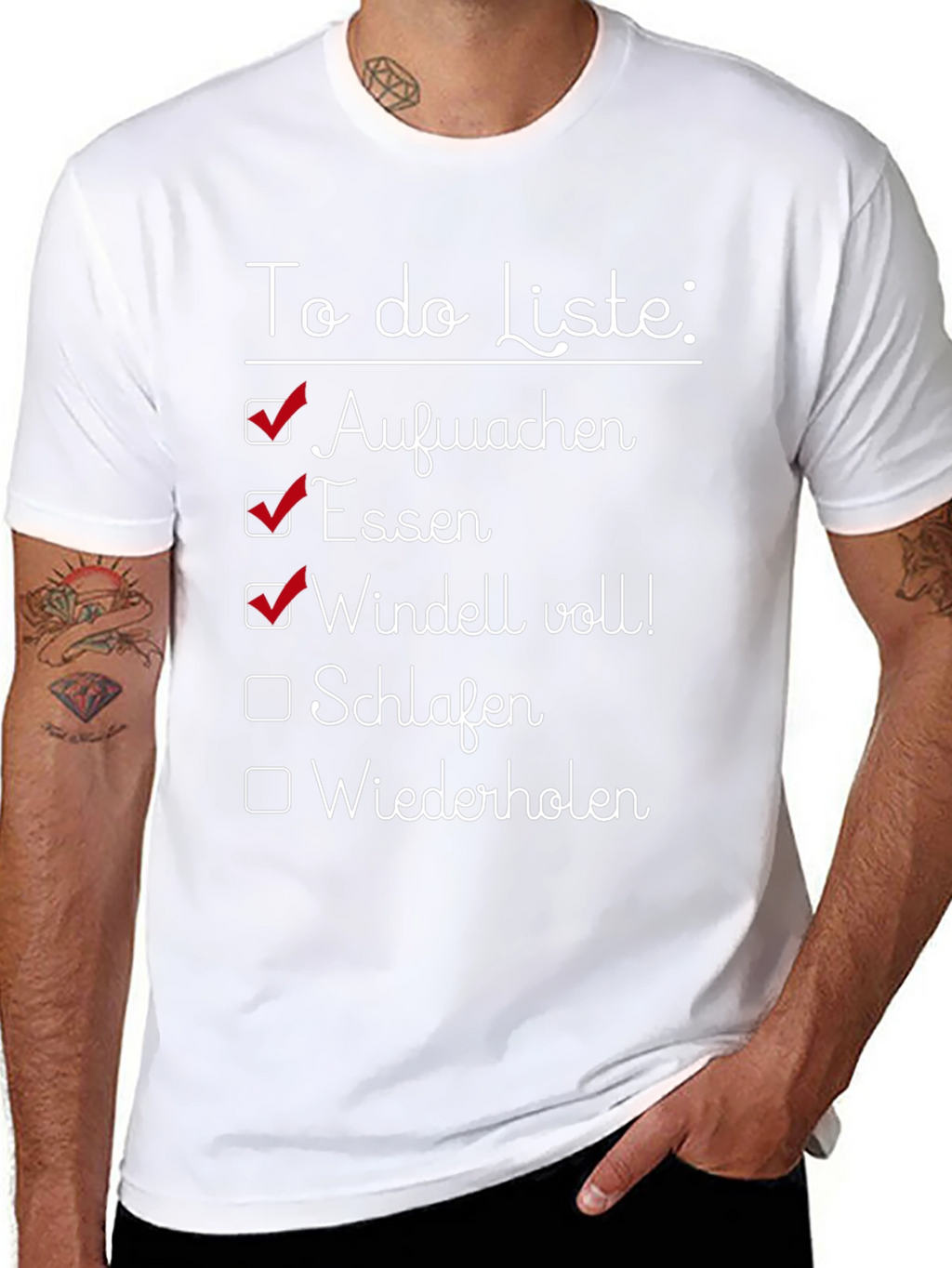 Funny Baby To-Do List Graphic Tee