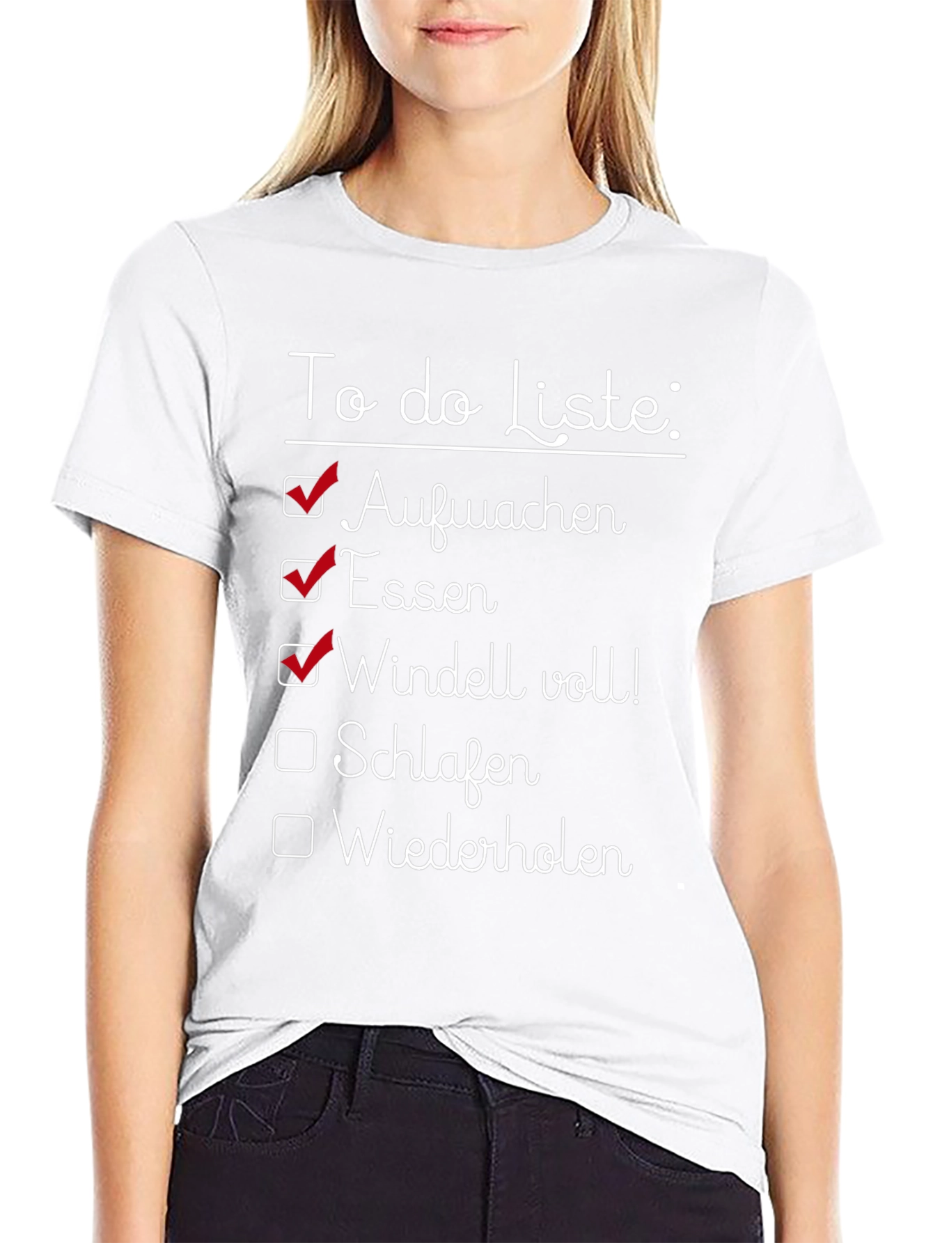 Funny Baby To-Do List Graphic Tee