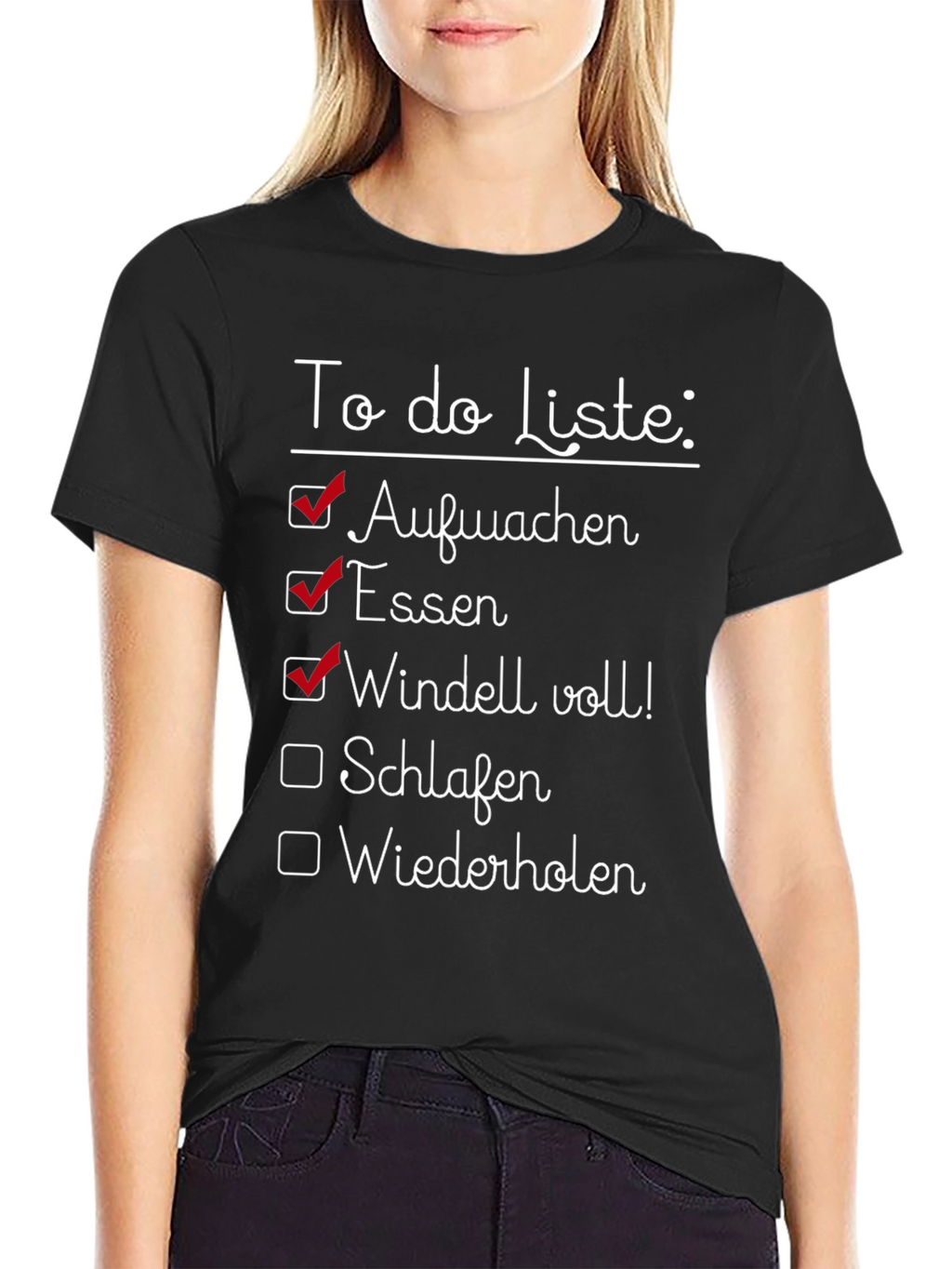 Funny Baby To-Do List Graphic Tee