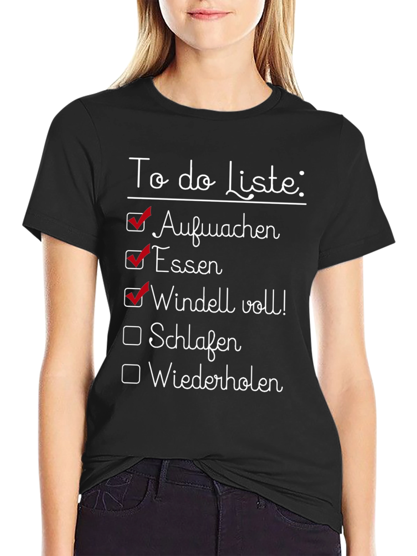 Funny Baby To-Do List Graphic Tee