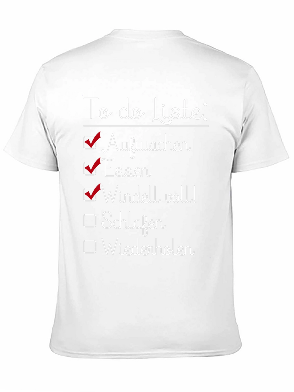 Funny Baby To-Do List Graphic Tee