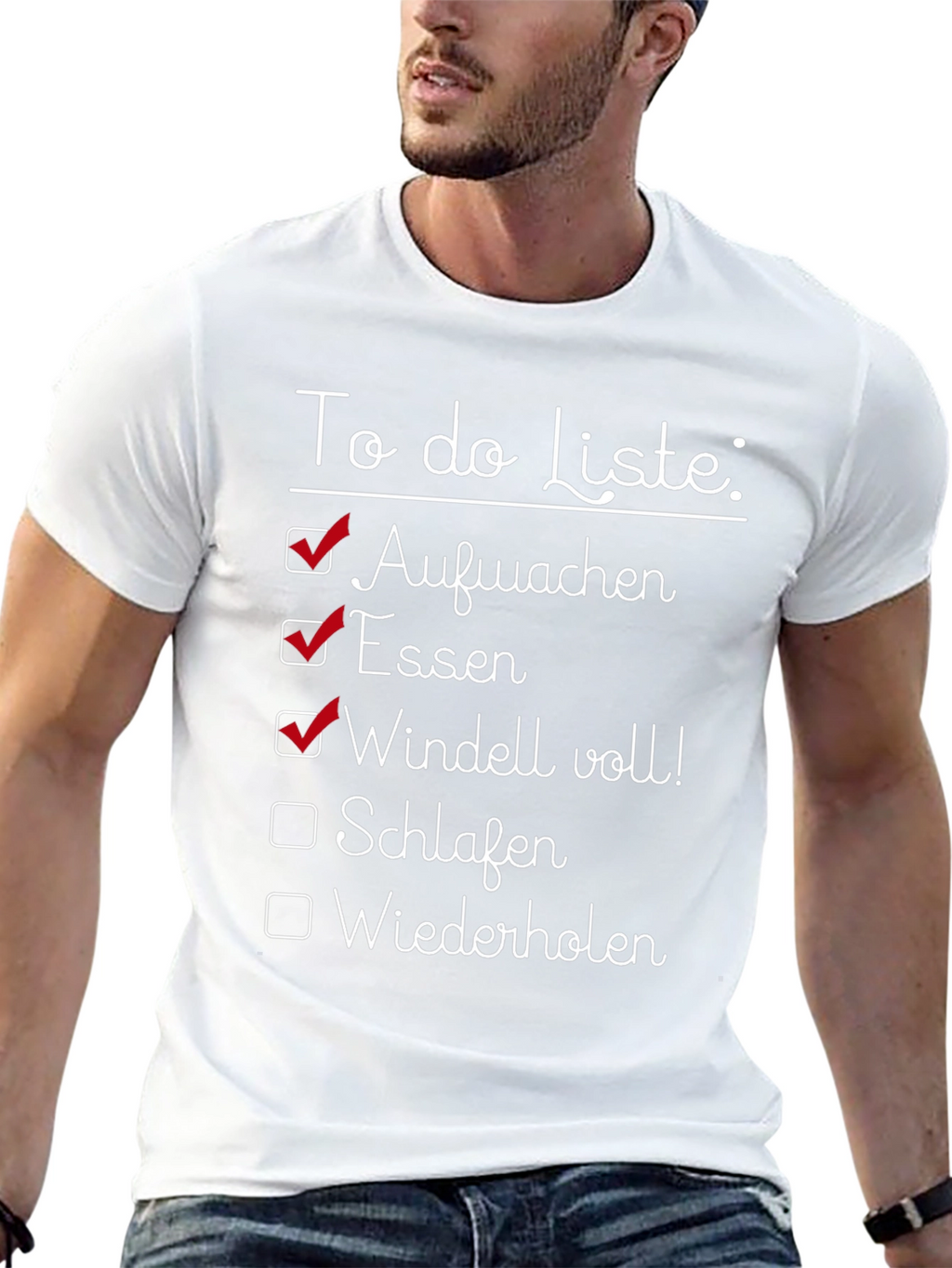 Funny Baby To-Do List Graphic Tee