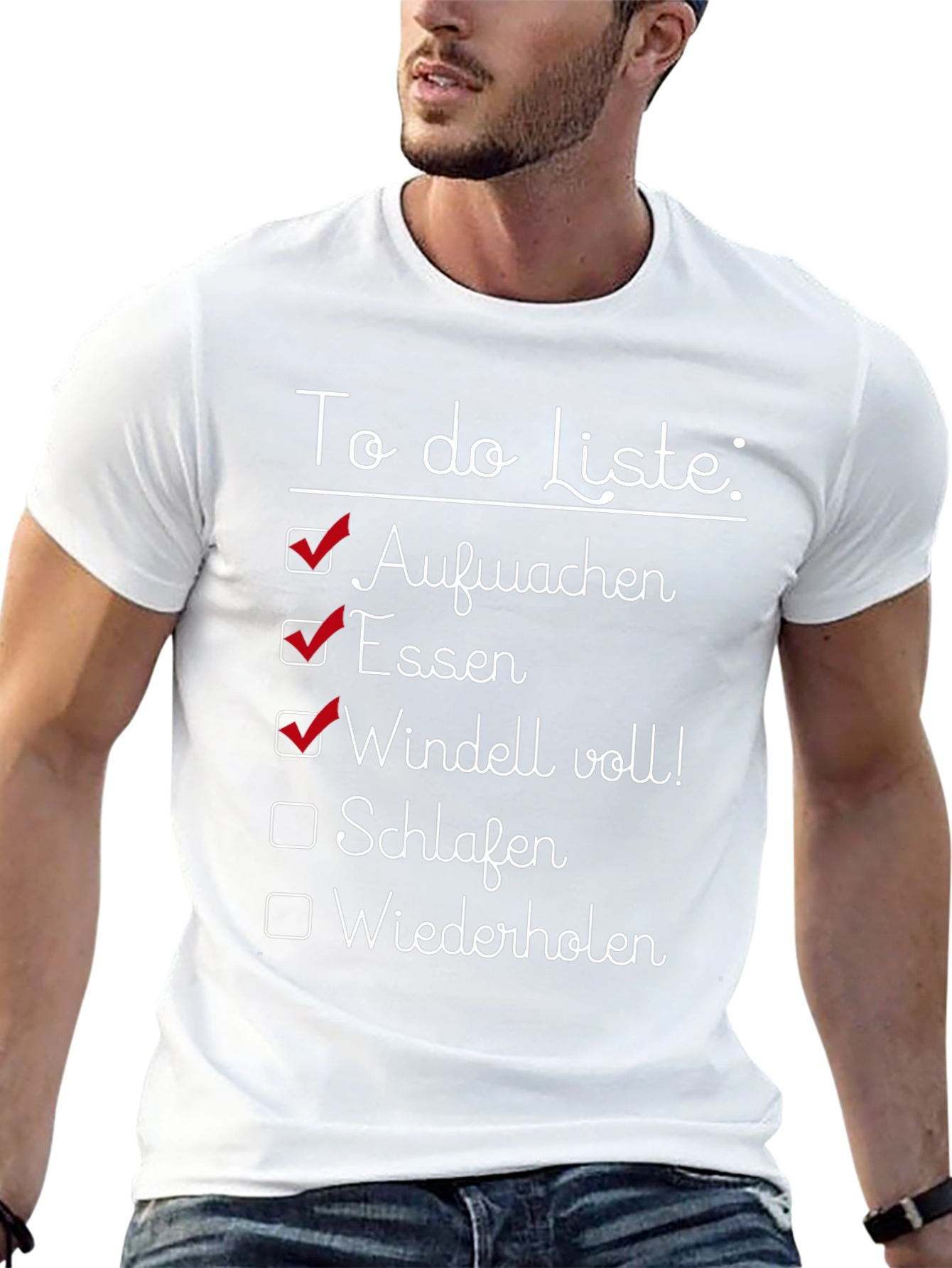 Funny Baby To-Do List Graphic Tee