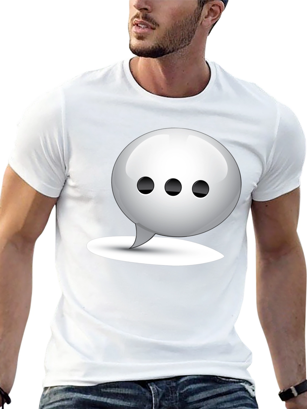 Dialogue Bubble T-Shirt - Soft Cotton Blend