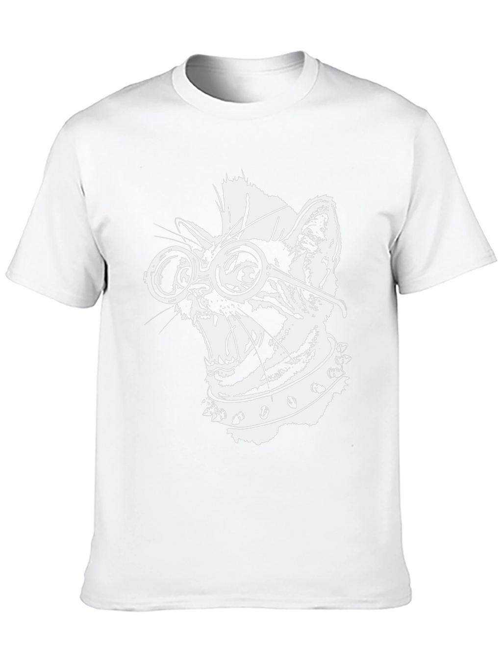 Punk Rock Cat T-Shirt - Cool Graphic Tee