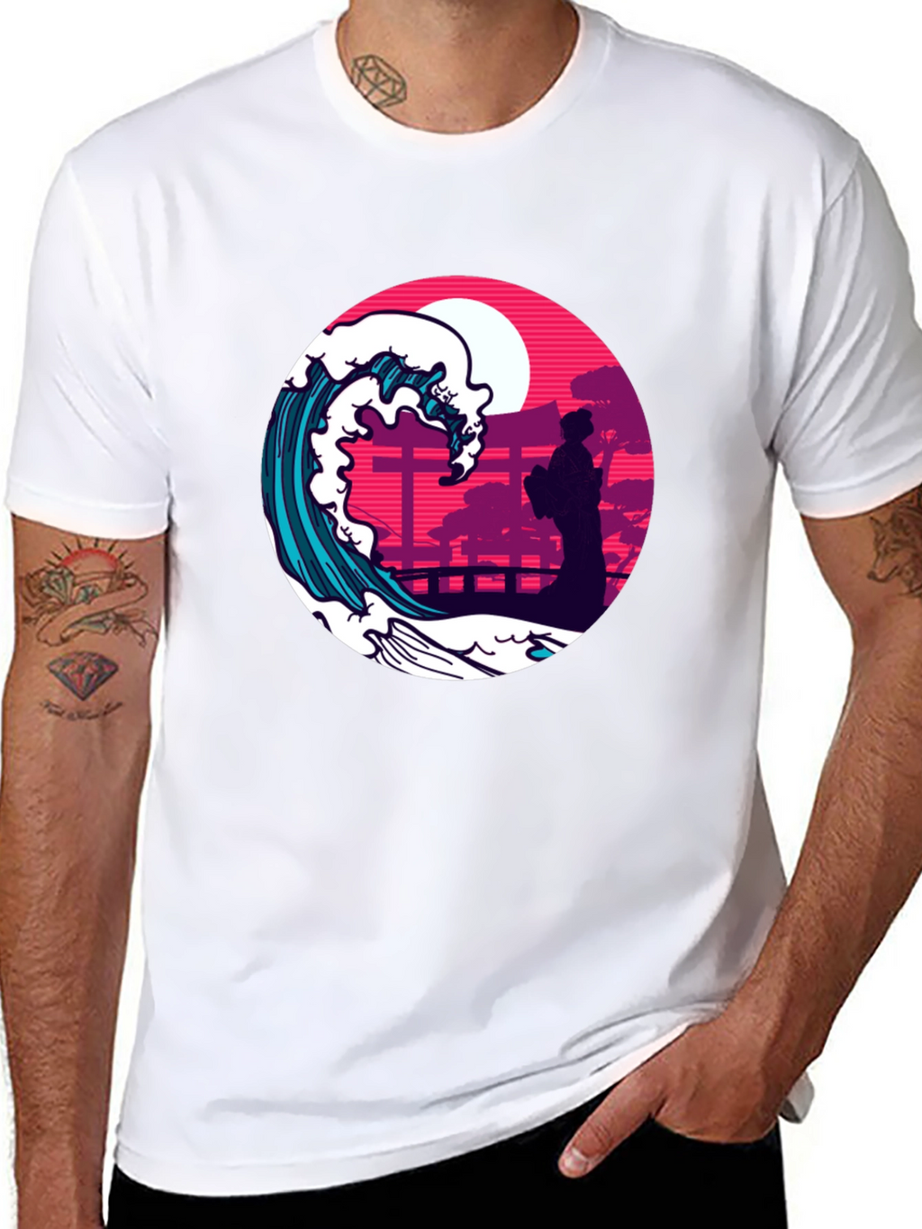 Japanese Wave T-Shirt - Stylish Graphic Tee