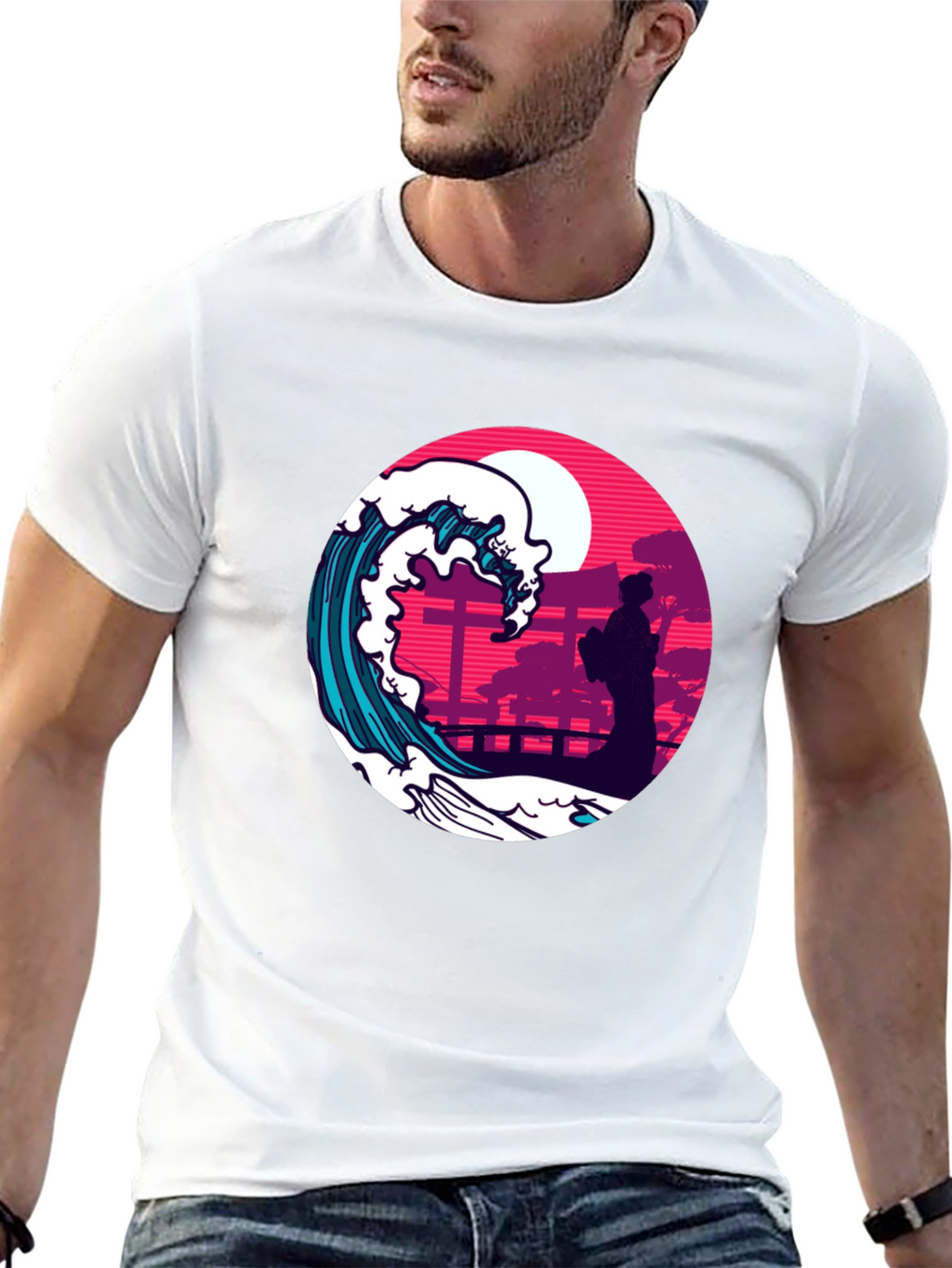 Japanese Wave T-Shirt - Stylish Graphic Tee
